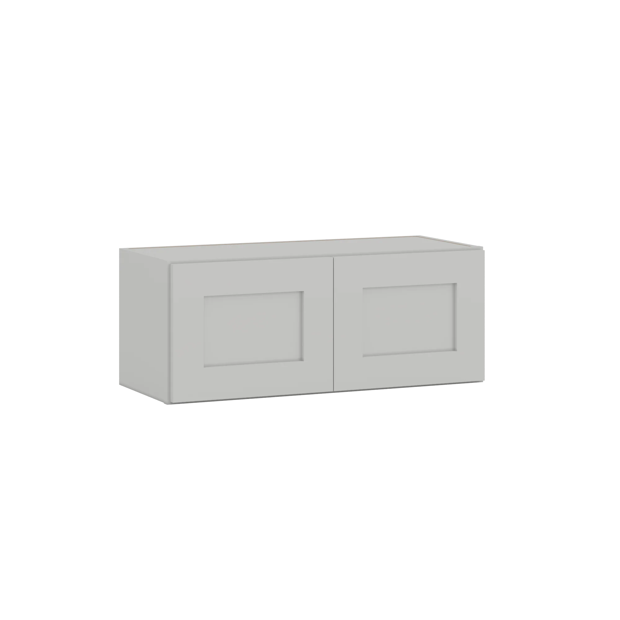 12" Tall | 30", 33", 36", and 39" Width | Wall Cabinet with Double Doors | RTA Unassembled | Premium White Full Overlay