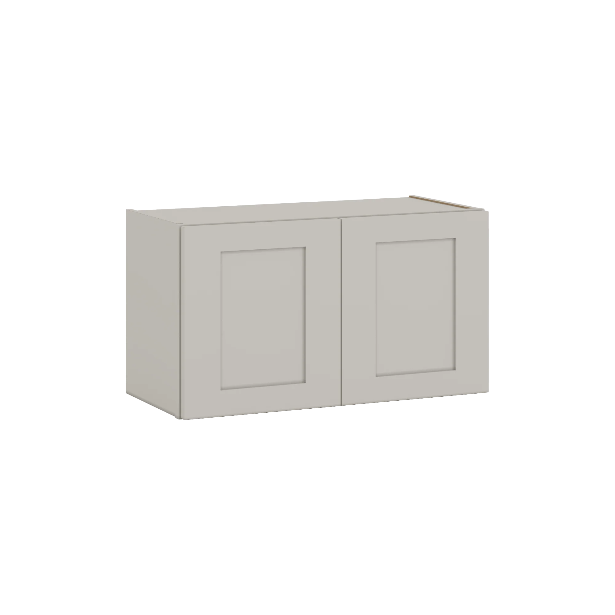 15" Tall 27LGDS Laguna Gray Double Shaker Stackable Cabinet - Double Door 24", 27", 30", 33" & 36" Wide - Image 3