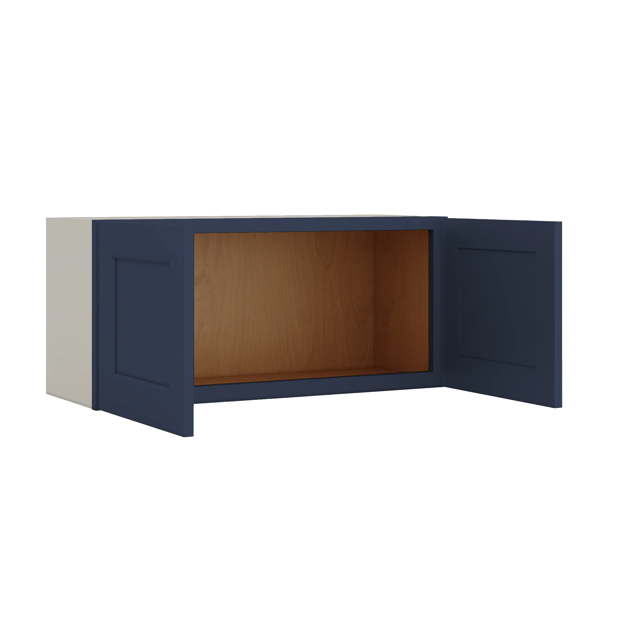15" Tall NB29 Naval Blue Shaker Stackable Cabinet - Double Door 24", 27", 30", 33" & 36" Wide - Image 8