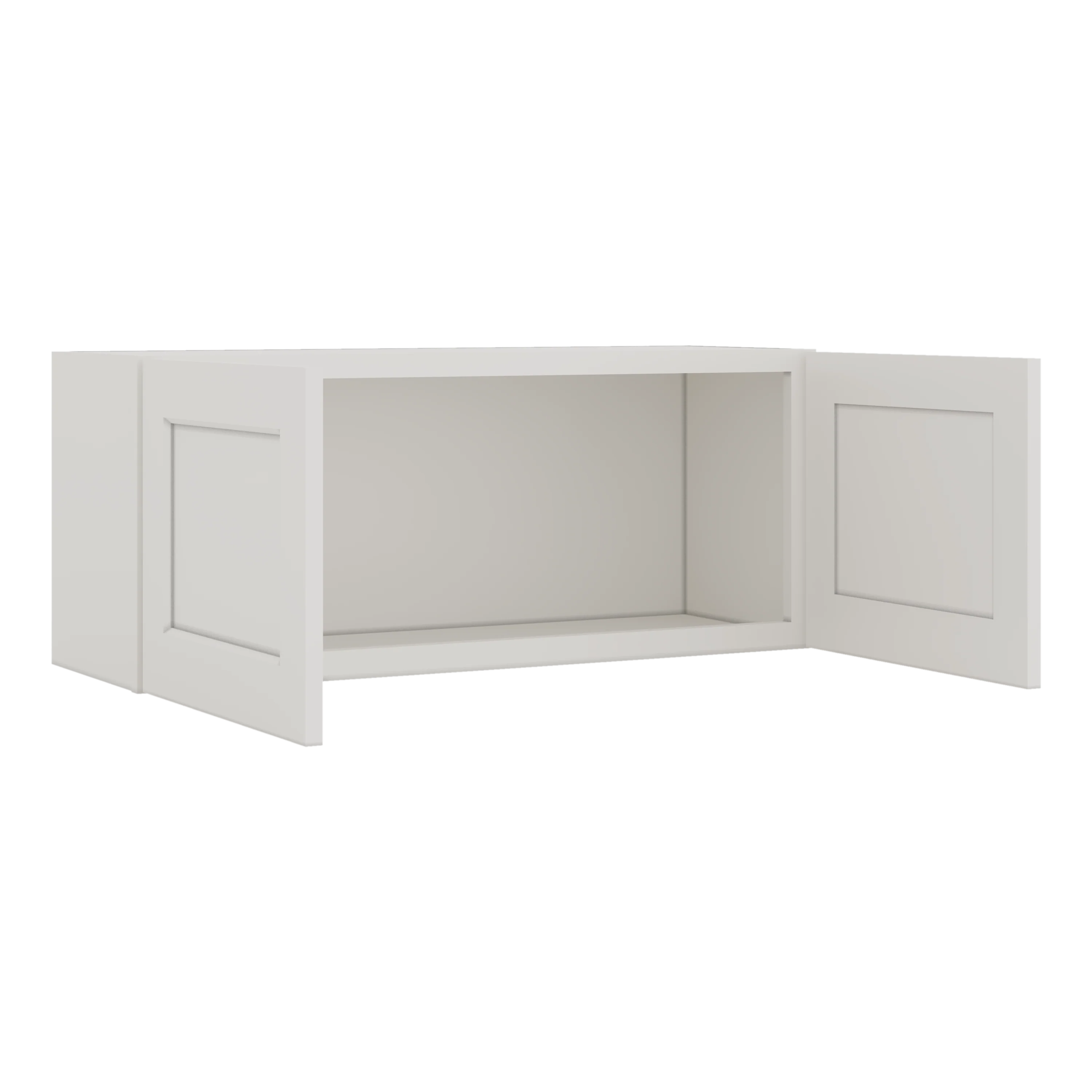 15" Tall 2WS White Shaker Stackable Cabinet - Double Door 24", 27", 30", 33" & 36" Wide - Image 10
