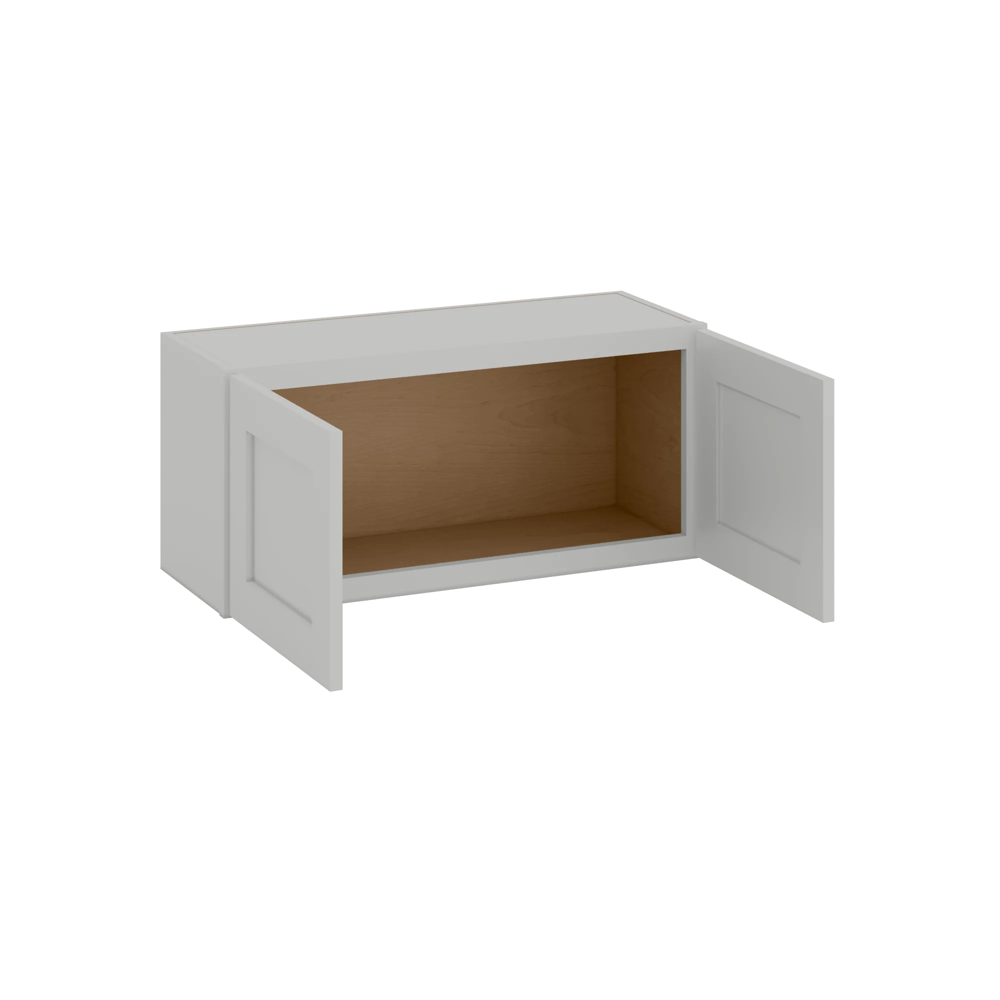 15" Tall | 30", 33" and 36" Width | Wall Cabinet with Double Doors | RTA Unassembled | Northpoint Polar White Full Overlay - Image 4