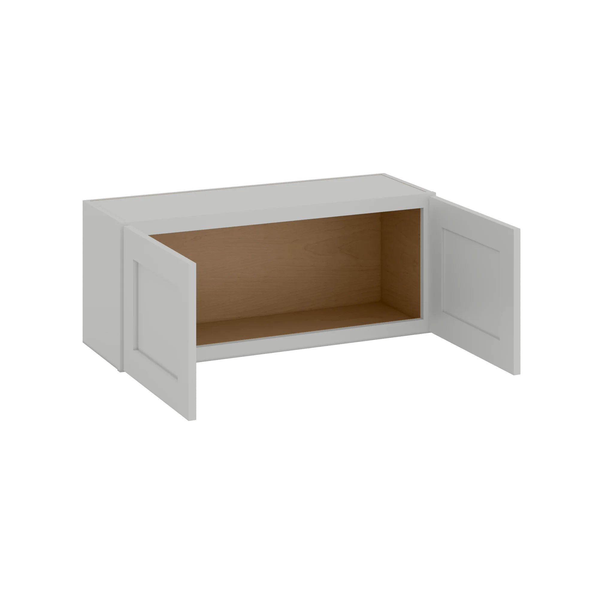 15" Tall | 30", 33" and 36" Width | Wall Cabinet with Double Doors | RTA Unassembled | Northpoint Polar White Full Overlay - Image 6