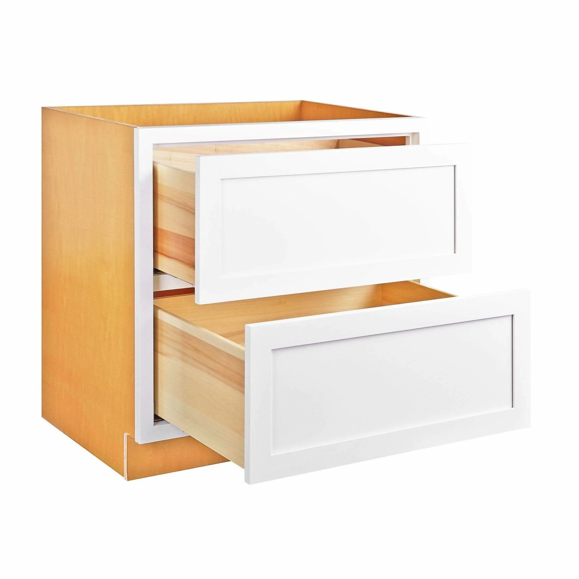 2 Drawer Base 9", 12", 15", 18", 21", 24", 27", 30", 33" and 36" Custom Inset Cabinet - Image 2