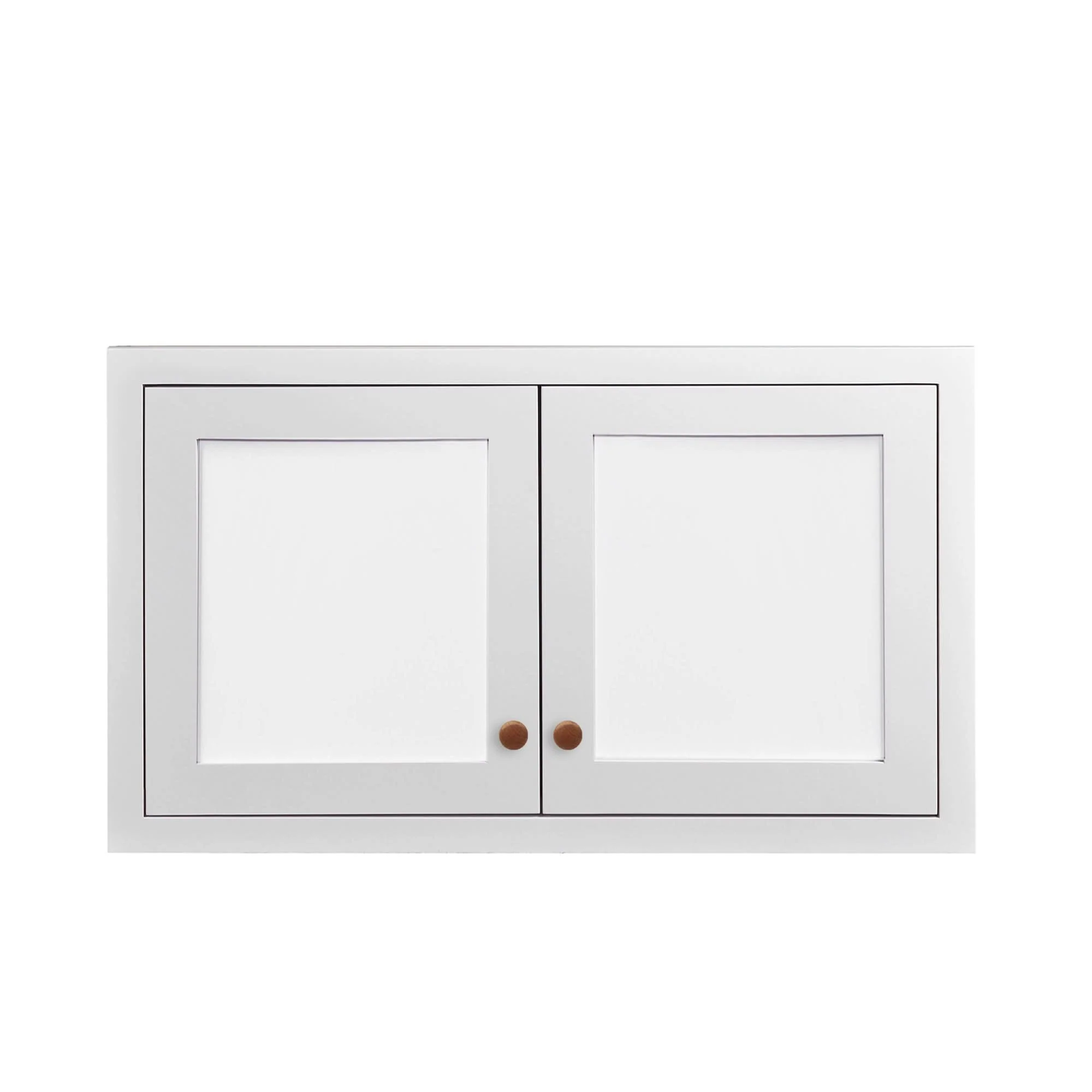 27" Wide Custom Color Glass Ready Inset Shaker Wall Cabinet - Single Door 12", 15", 18", 21"& 24" Tall - Image 5