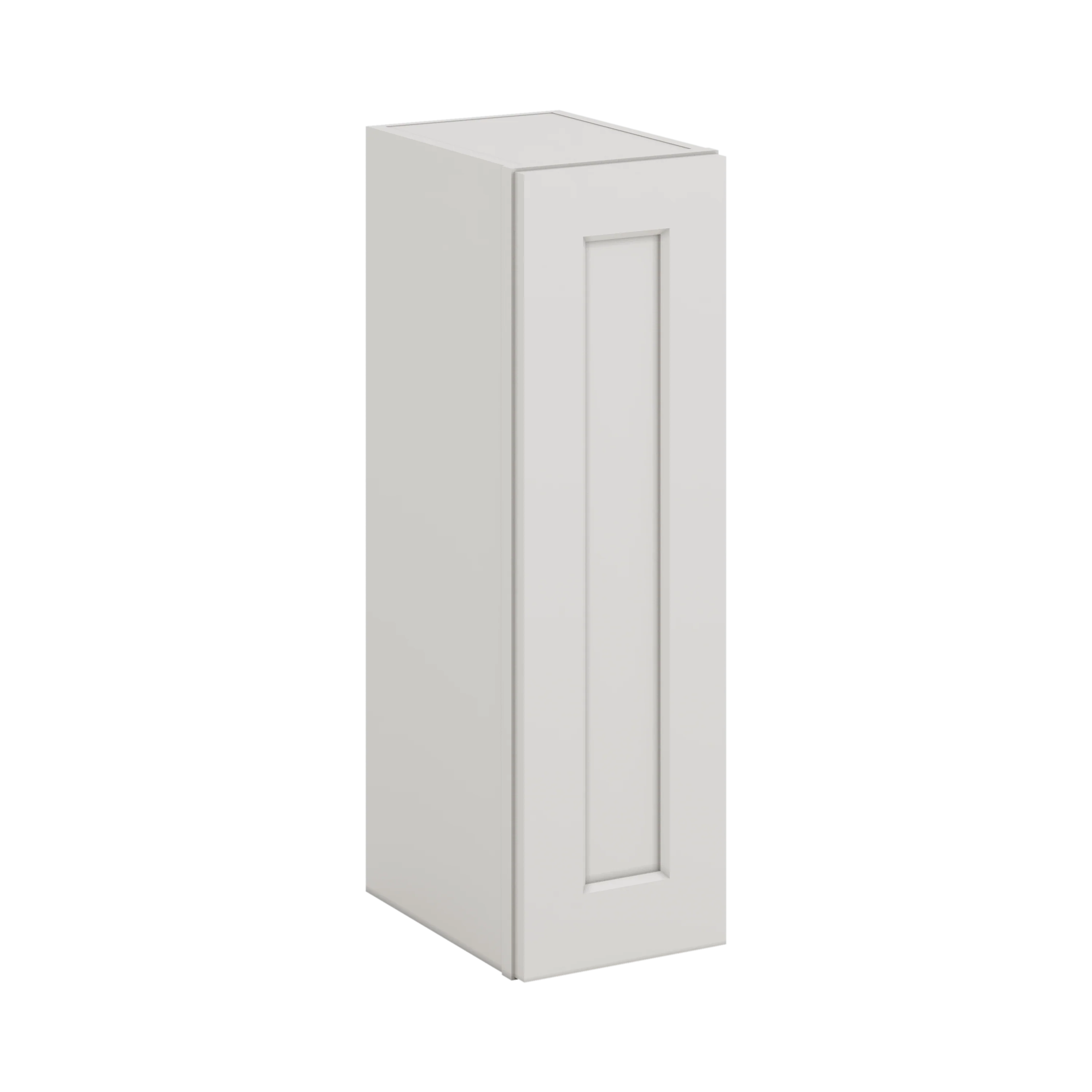 30" Tall ICE White Shaker 1-1/4" Overlay Wall Cabinet - Single Door 9", 12", 15", 18", 21" WIde CWS/CWB