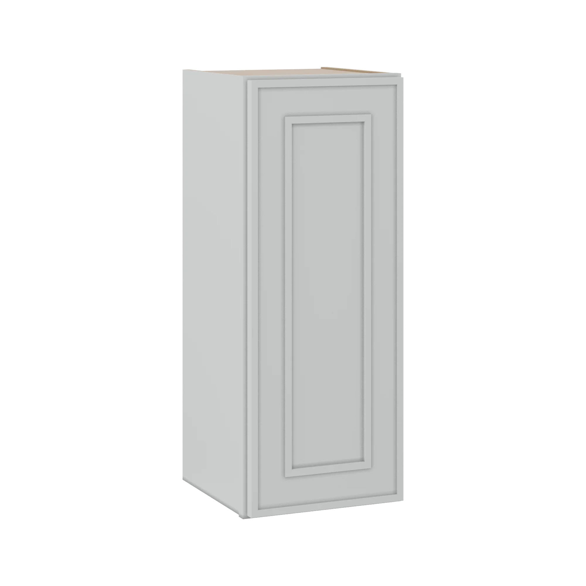 30" Tall Single Door 9", 12", 15", 18" & 21" Wall Cabinet White Elegant Oak Craftsman Shaker 1-1/4" Overlay Shaker - Image 3
