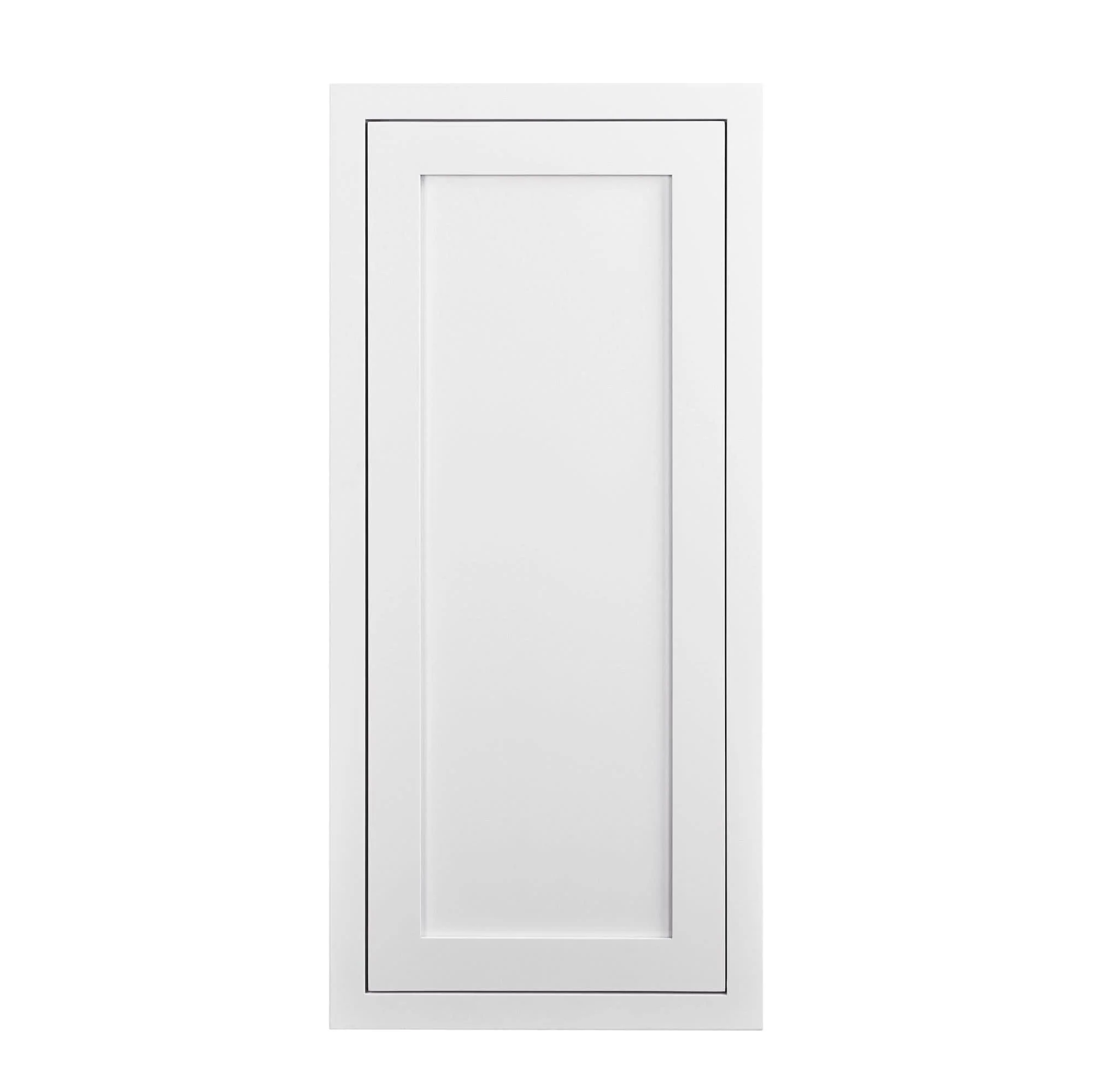 30" Tall Tuscan Gray Inset Shaker Wall Cabinet - Single Door 9", 12", 15", 18" & 21" - Image 12