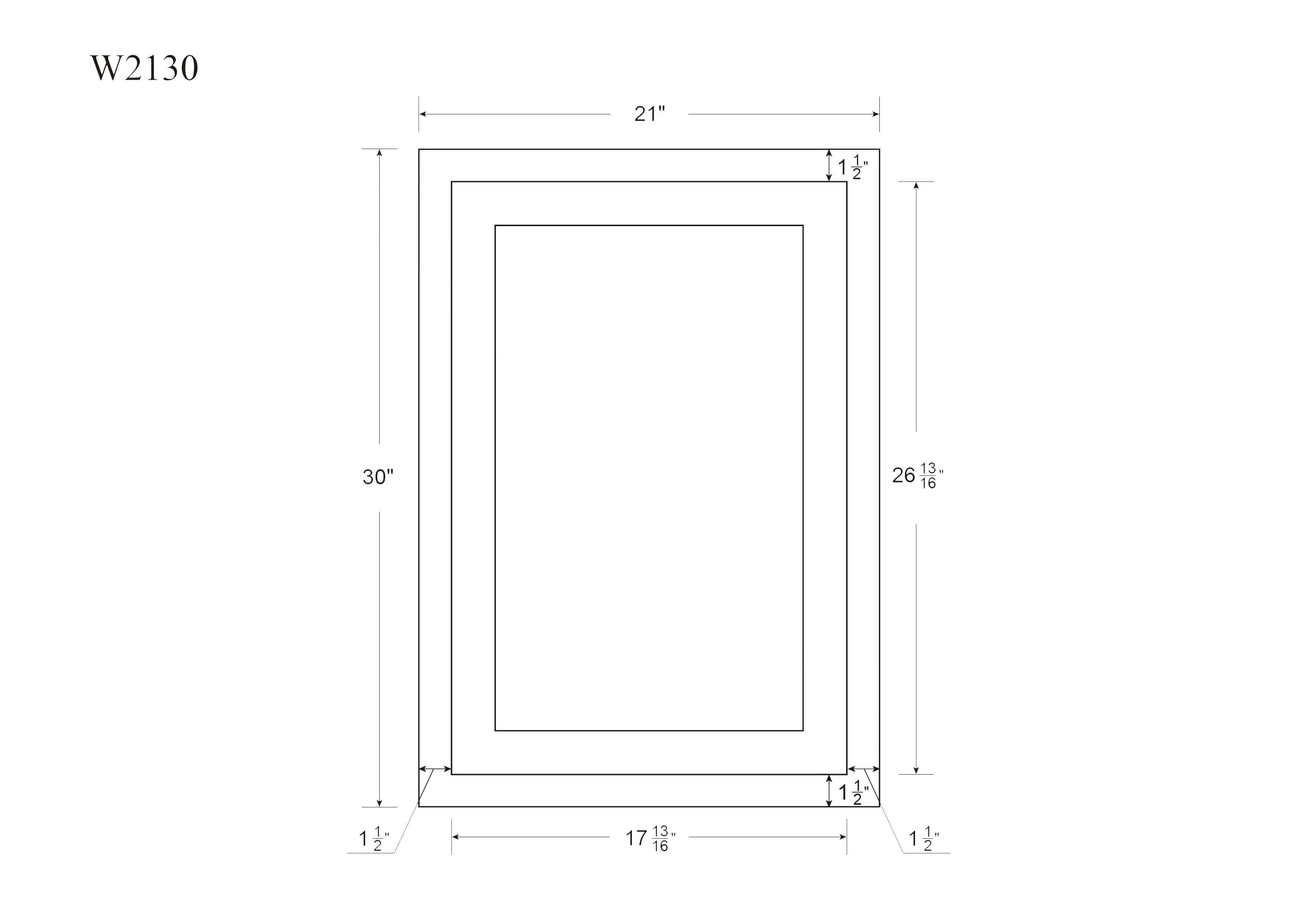 30" Tall Wall Cabinet - Single Door 9", 12", 15", 18" & 21" Wide Snow White Inset Shaker - Image 16