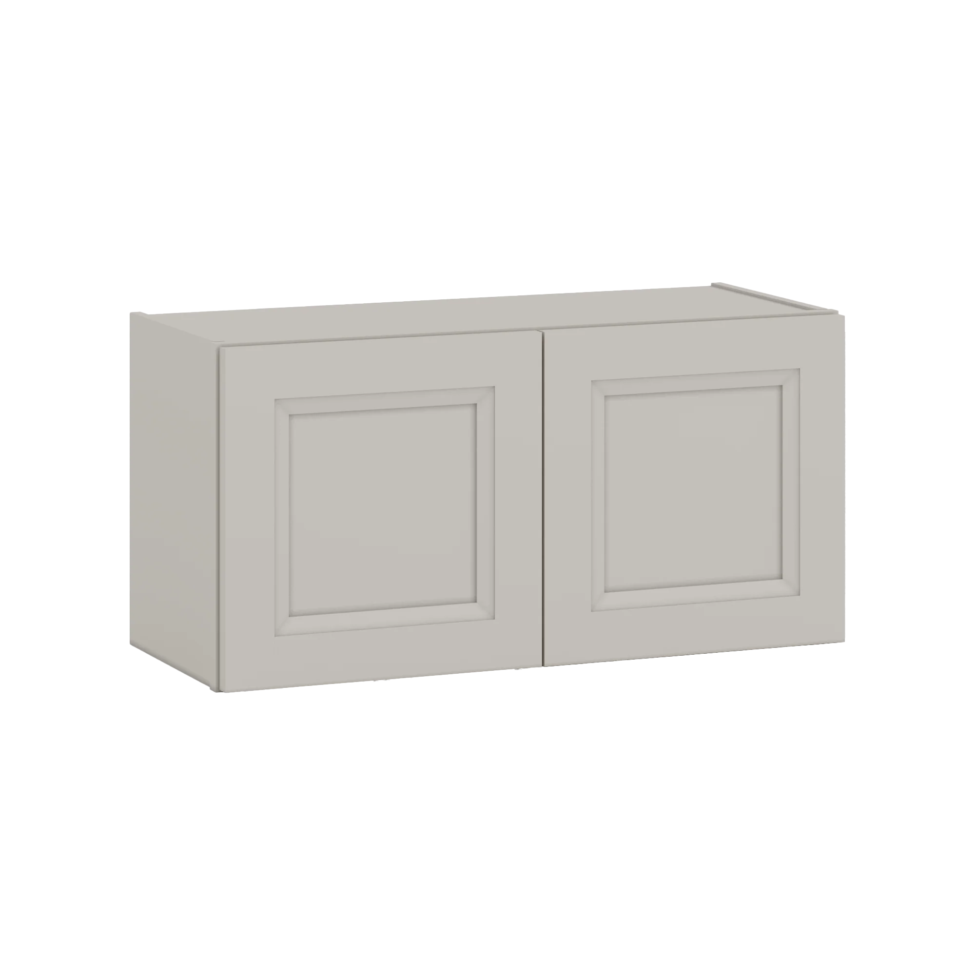 30" Wide Bridge 27LGDS Laguna Gray Double Shaker Wall Cabinet - Double Door 12", 15", 18", 21" & 24" Tall - Image 3