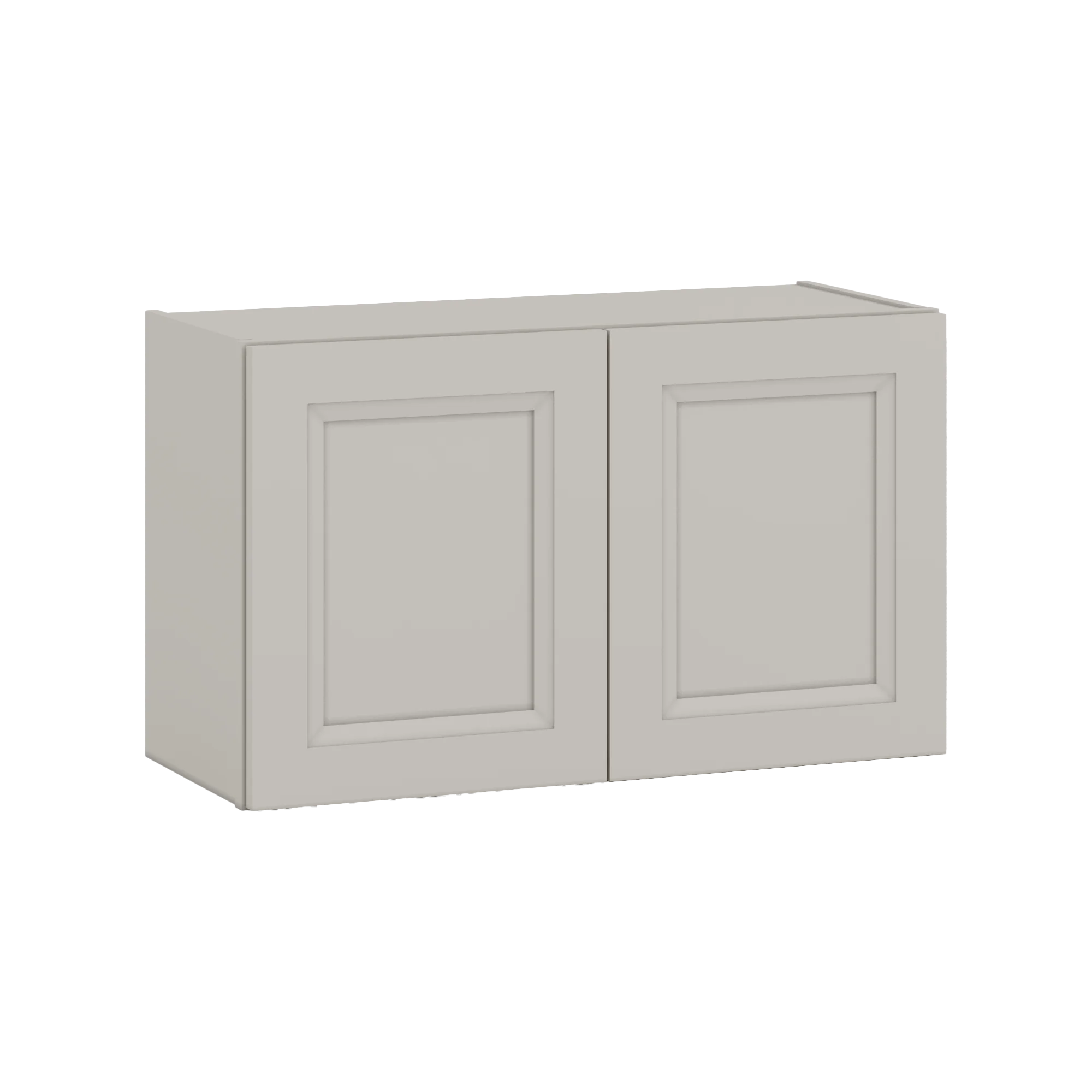 30" Wide Bridge 27LGDS Laguna Gray Double Shaker Wall Cabinet - Double Door 12", 15", 18", 21" & 24" Tall - Image 5