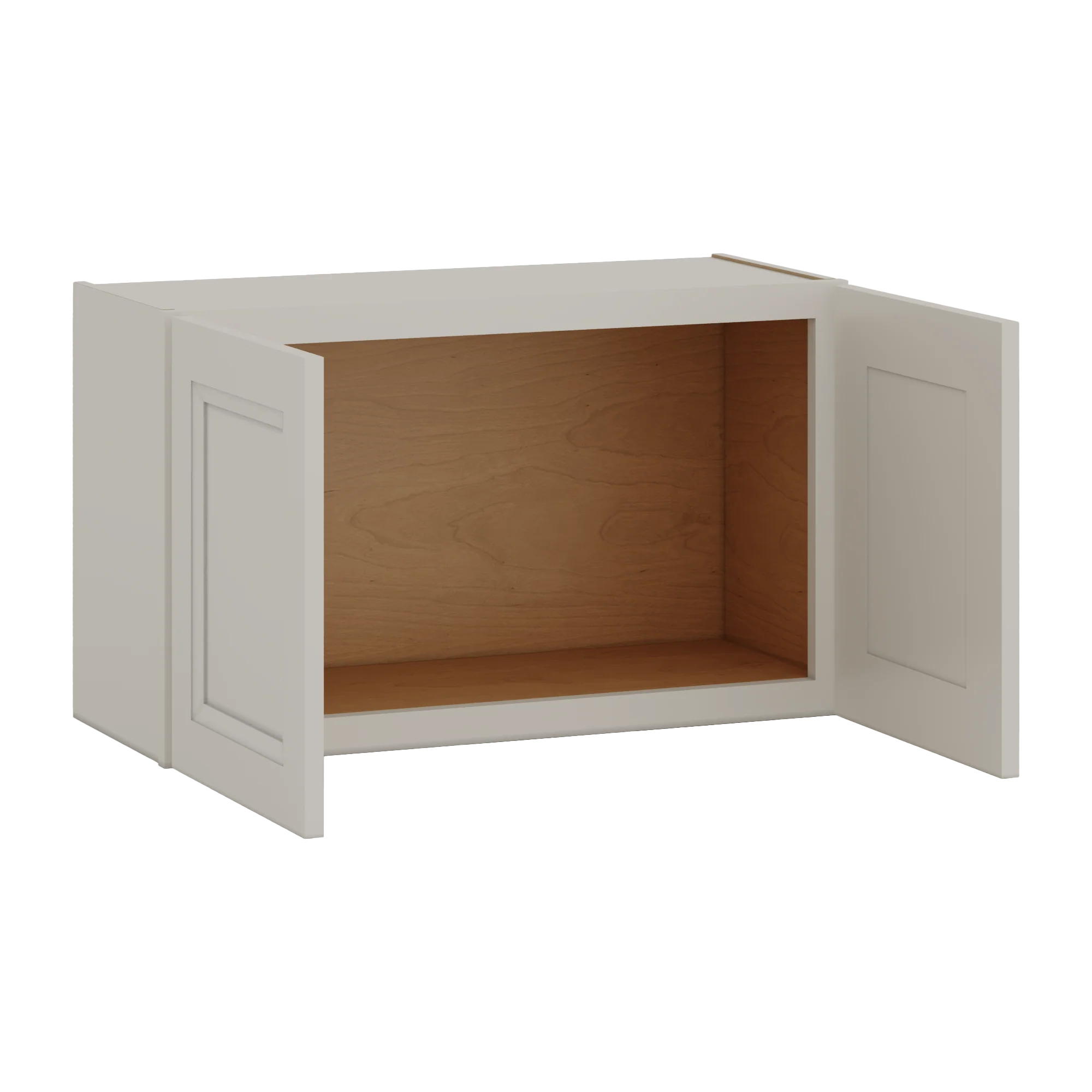 30" Wide Bridge 27LGDS Laguna Gray Double Shaker Wall Cabinet - Double Door 12", 15", 18", 21" & 24" Tall - Image 6