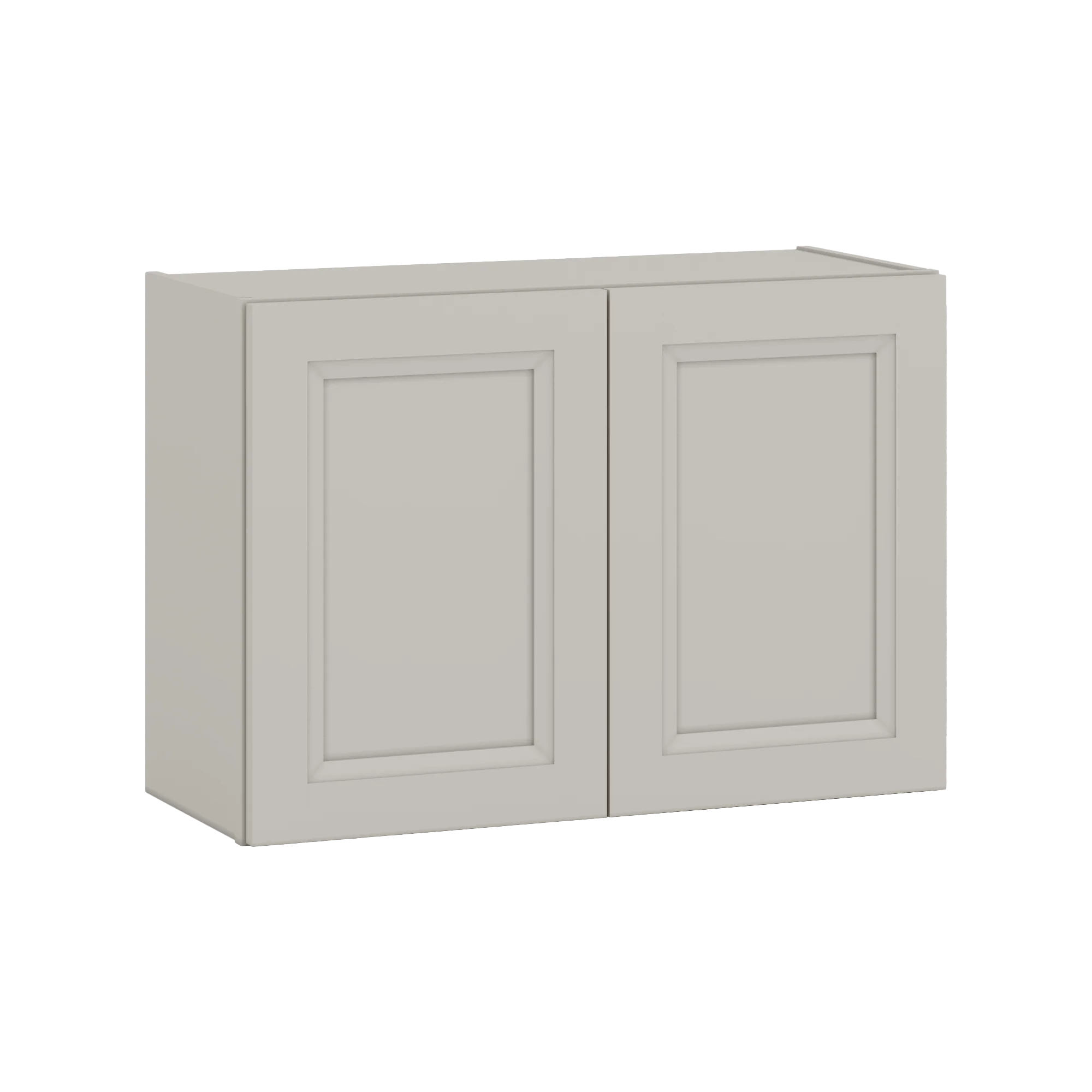 30" Wide Bridge 27LGDS Laguna Gray Double Shaker Wall Cabinet - Double Door 12", 15", 18", 21" & 24" Tall - Image 7