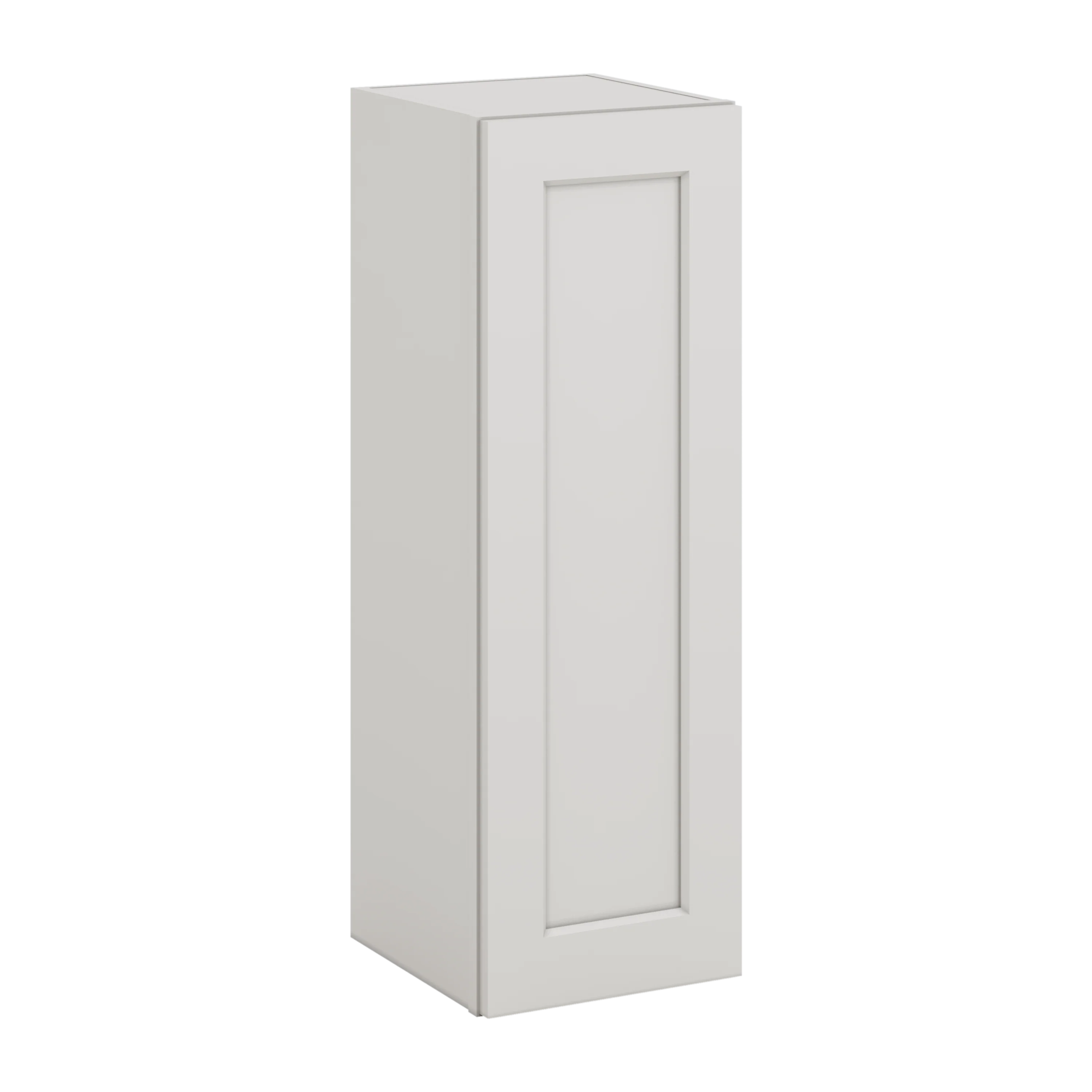 36" Tall ICE White Shaker 1-1/4" Overlay Wall Cabinet - Single Door 9", 12", 15", 18", 21" CWS/CWB - Image 4