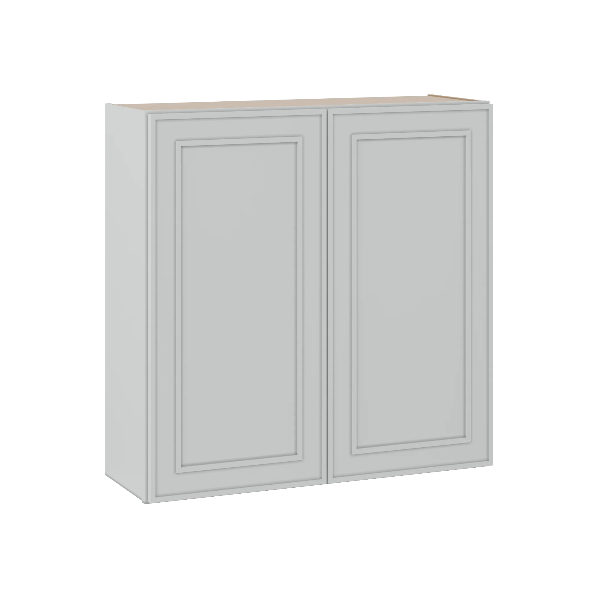 36" Tall Double Door 24", 27", 30", 33" & 36" Wide White Elegant Oak Shaker Wall Cabinet - Image 10