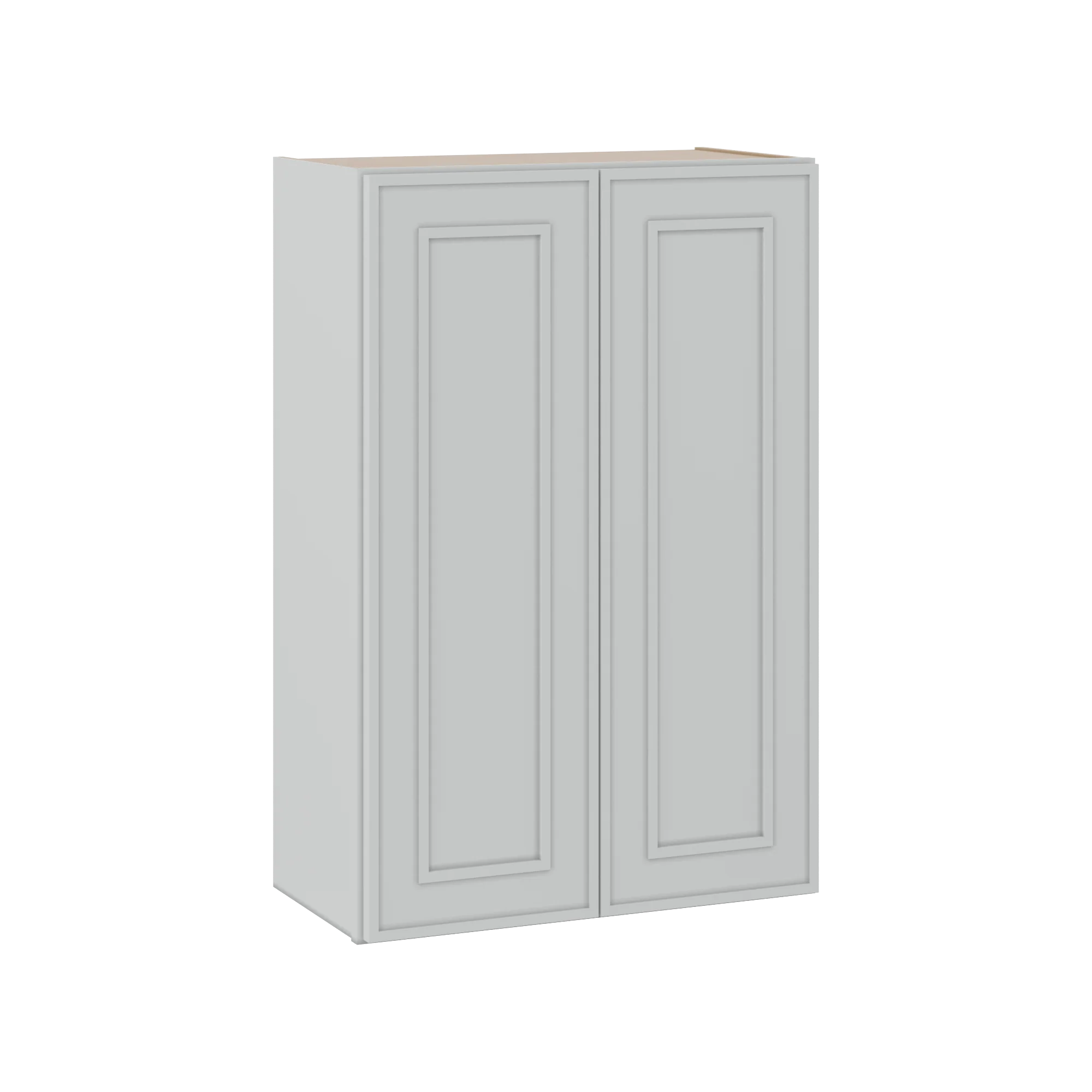 36" Tall Double Door 24", 27", 30", 33" & 36" Wide White Elegant Oak Shaker Wall Cabinet - Image 12