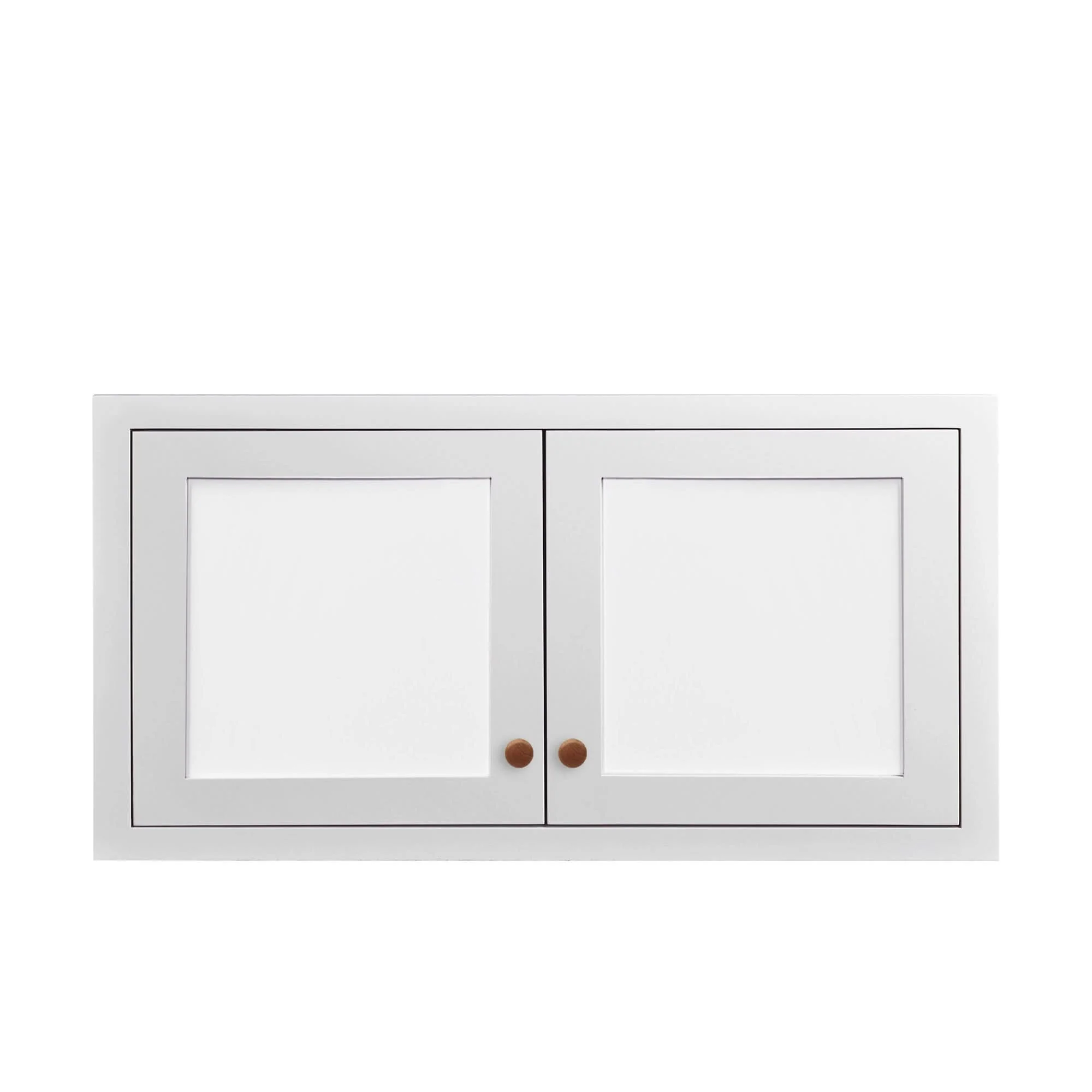 36" W 24" D Custom Color Glass Ready Inset Shaker Refrigerator Wall Cabinet - 12", 15", 18", 21" & 24" Tall - Image 8