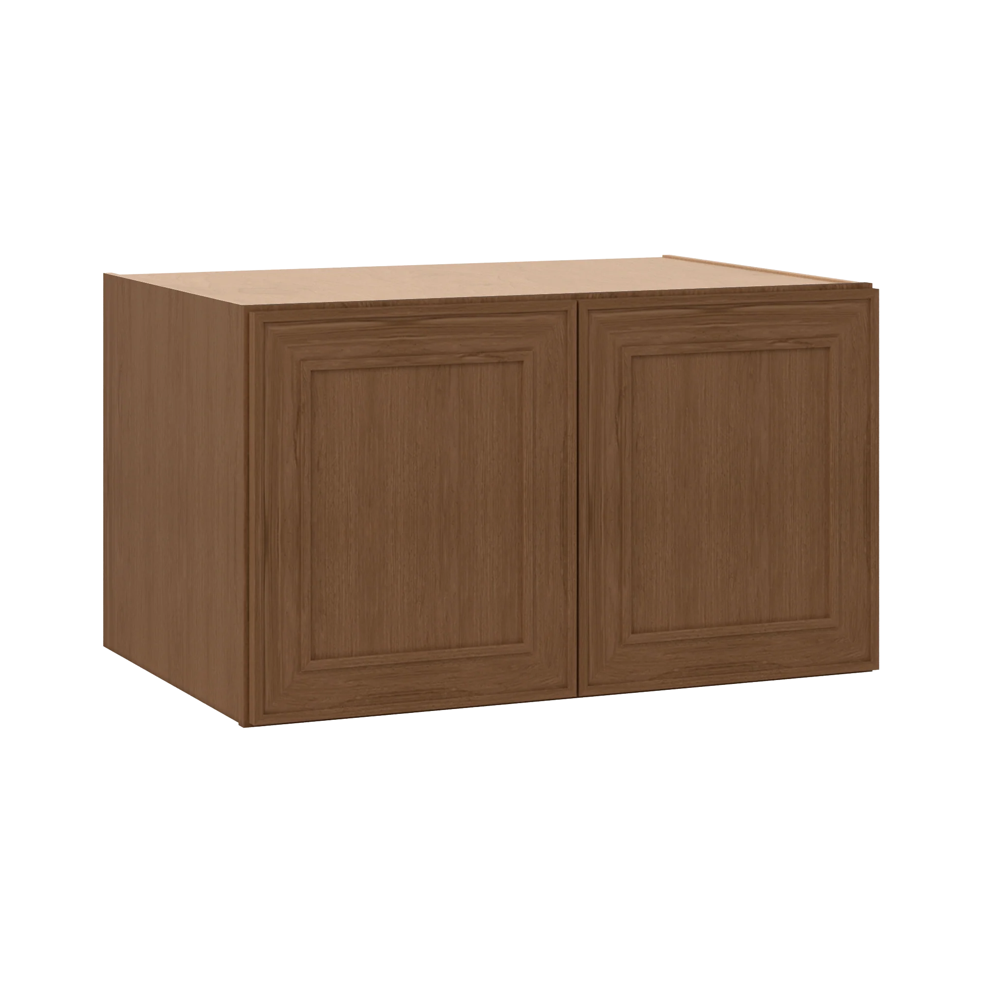 36" Wide 24" Deep 12", 15", 18", 21" & 24" Tall Mocha Elegant Oak Shaker Refrigerator Wall Cabinet - Image 11