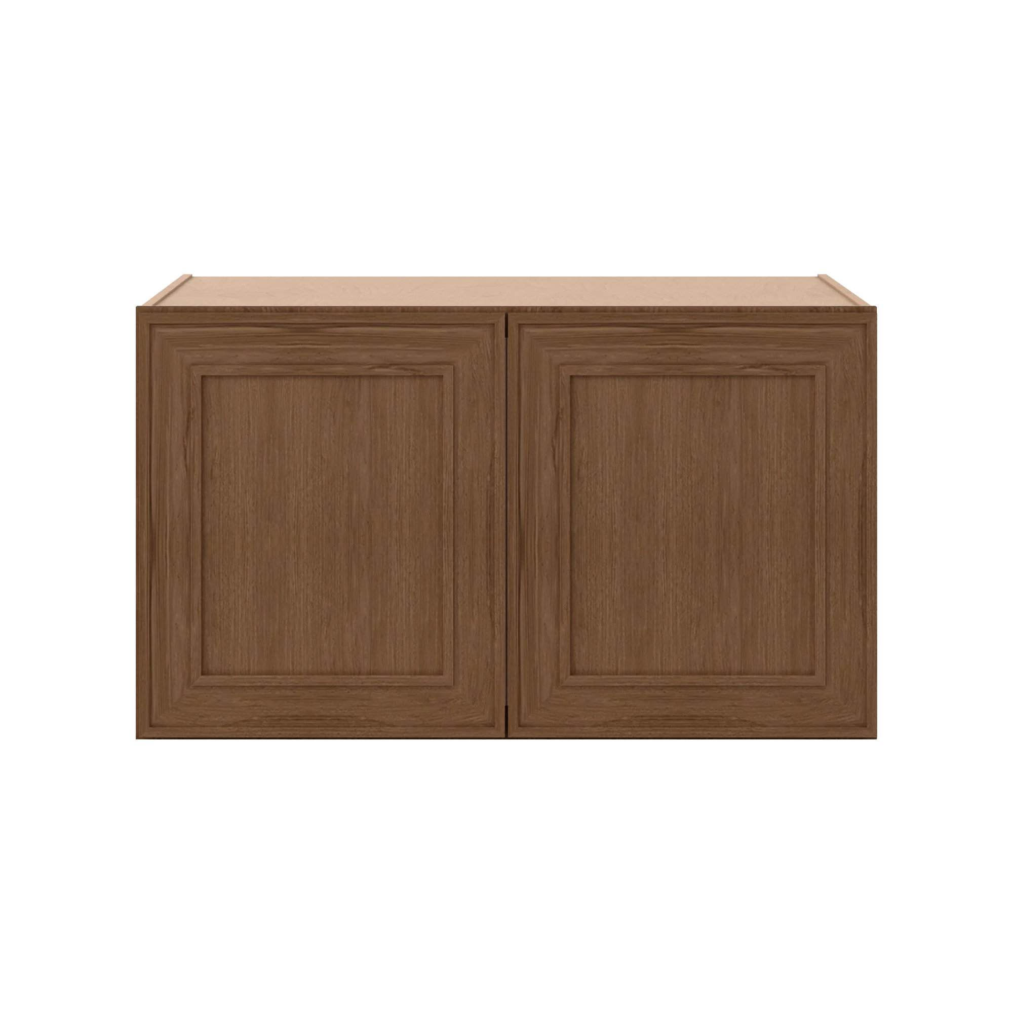 36" Wide 24" Deep 12", 15", 18", 21" & 24" Tall Mocha Elegant Oak Shaker Refrigerator Wall Cabinet - Image 12