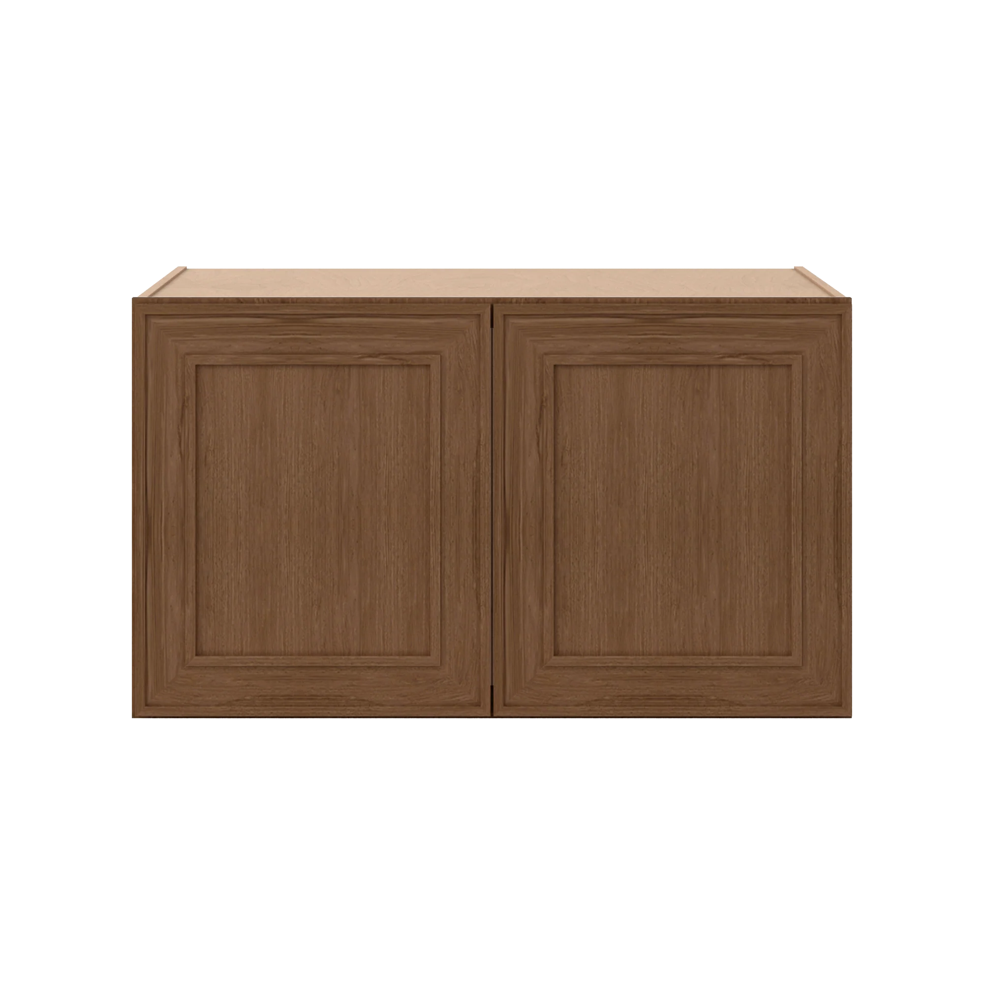 36" Wide 24" Deep 12", 15", 18", 21" & 24" Tall Mocha Elegant Oak Shaker Refrigerator Wall Cabinet - Image 15