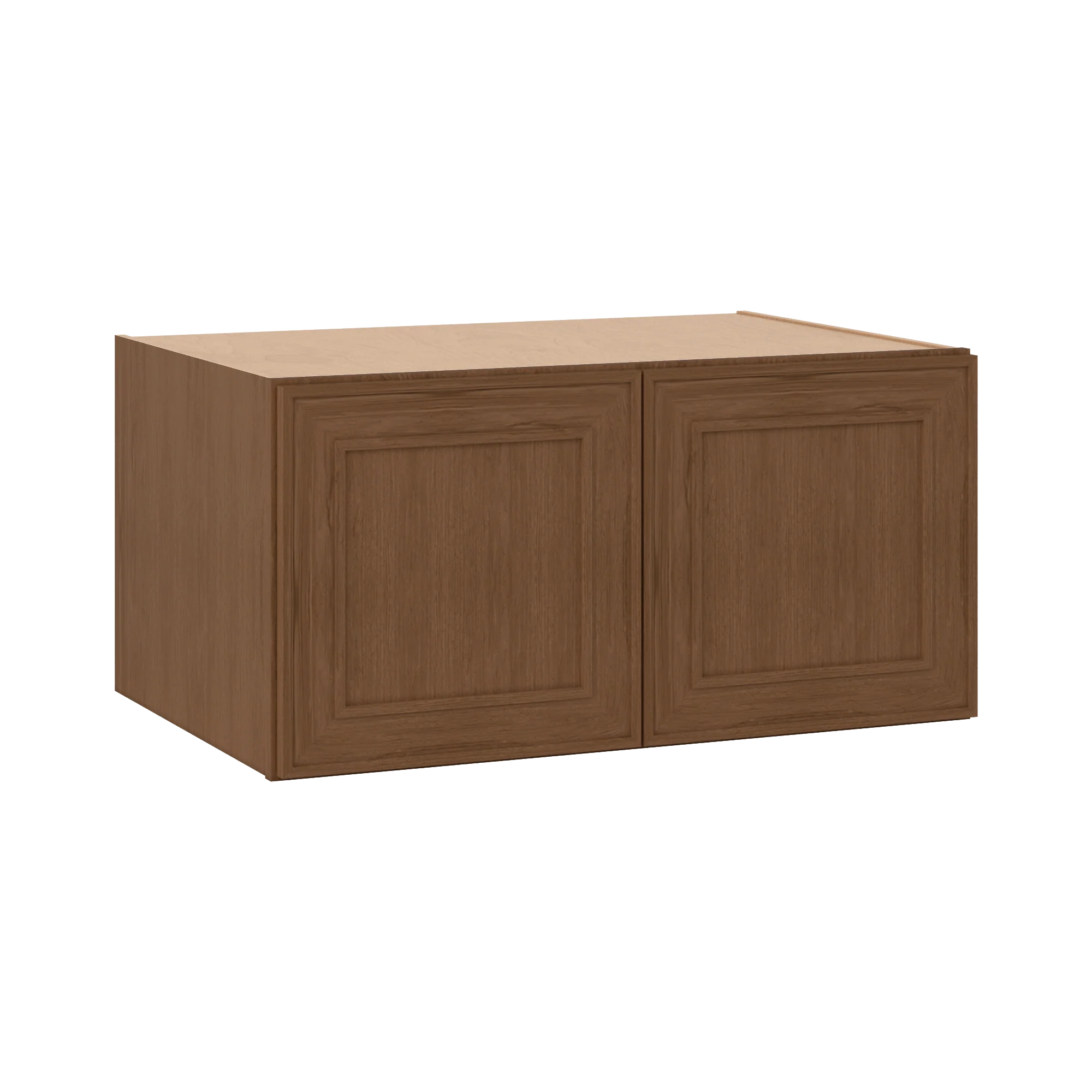 36" Wide 24" Deep 12", 15", 18", 21" & 24" Tall Mocha Elegant Oak Shaker Refrigerator Wall Cabinet - Image 8