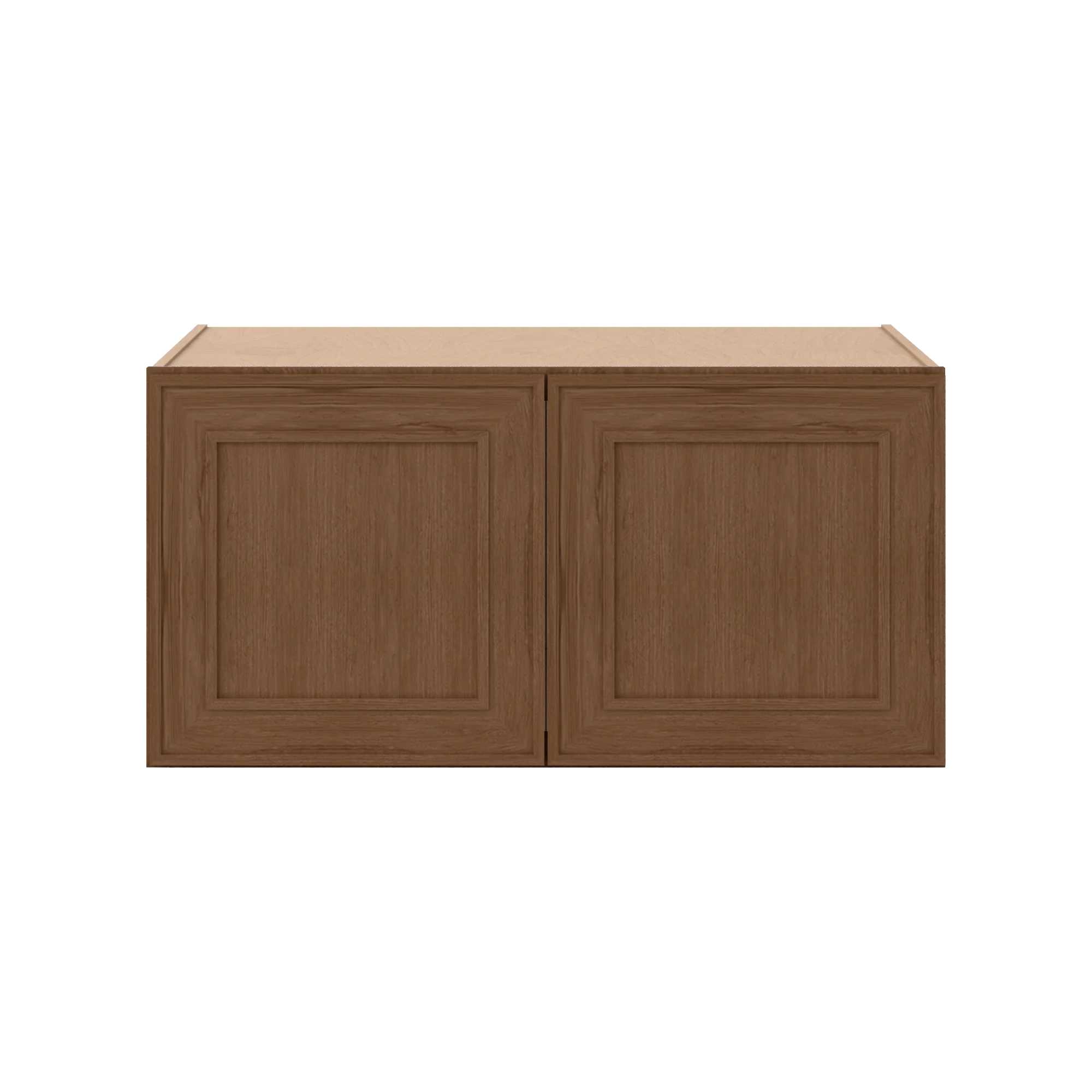 36" Wide 24" Deep 12", 15", 18", 21" & 24" Tall Mocha Elegant Oak Shaker Refrigerator Wall Cabinet - Image 9
