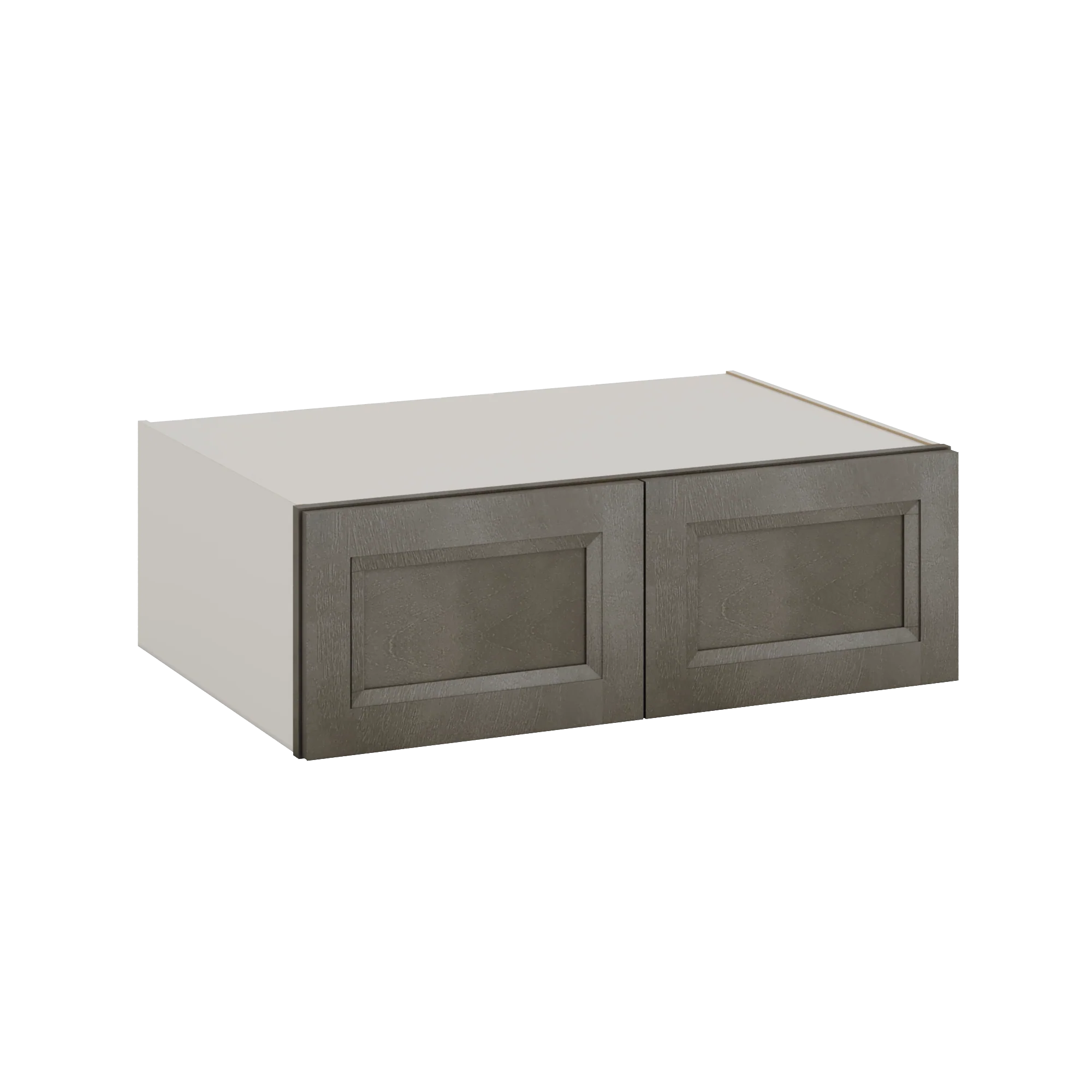36" Wide 12" Deep Upper Huntington Cinder Double Shaker Wall Cabinet - Double Door 12", 15", 18", 21", 24"