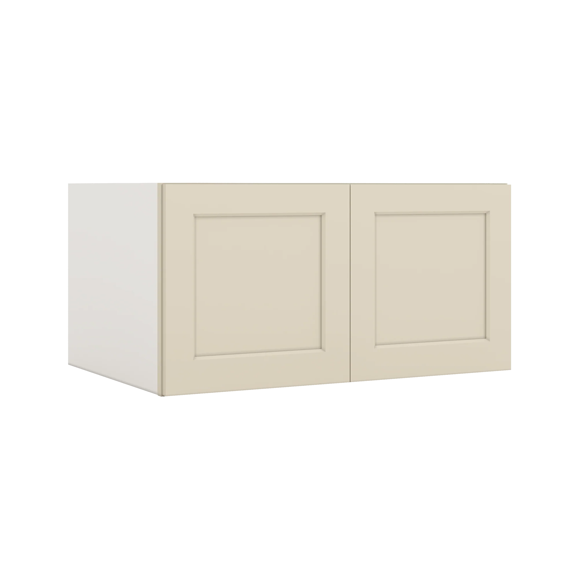 36" Wide 24" Deep Upper Manhattan Cream Shaker 1-1/4" Overlay Wall Cabinet - Double Door 12", 15", 18", 21", 24" - Image 5
