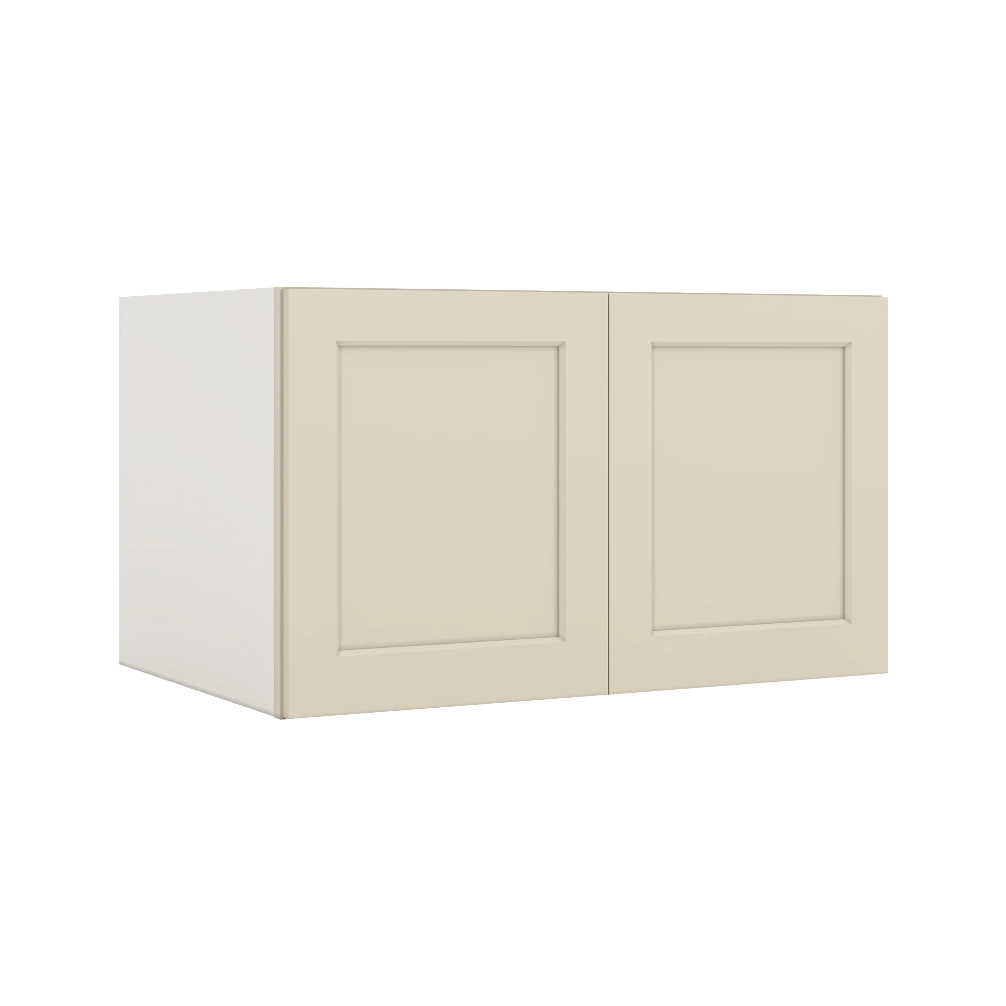 36" Wide 24" Deep Upper Manhattan Cream Shaker 1-1/4" Overlay Wall Cabinet - Double Door 12", 15", 18", 21", 24" - Image 7