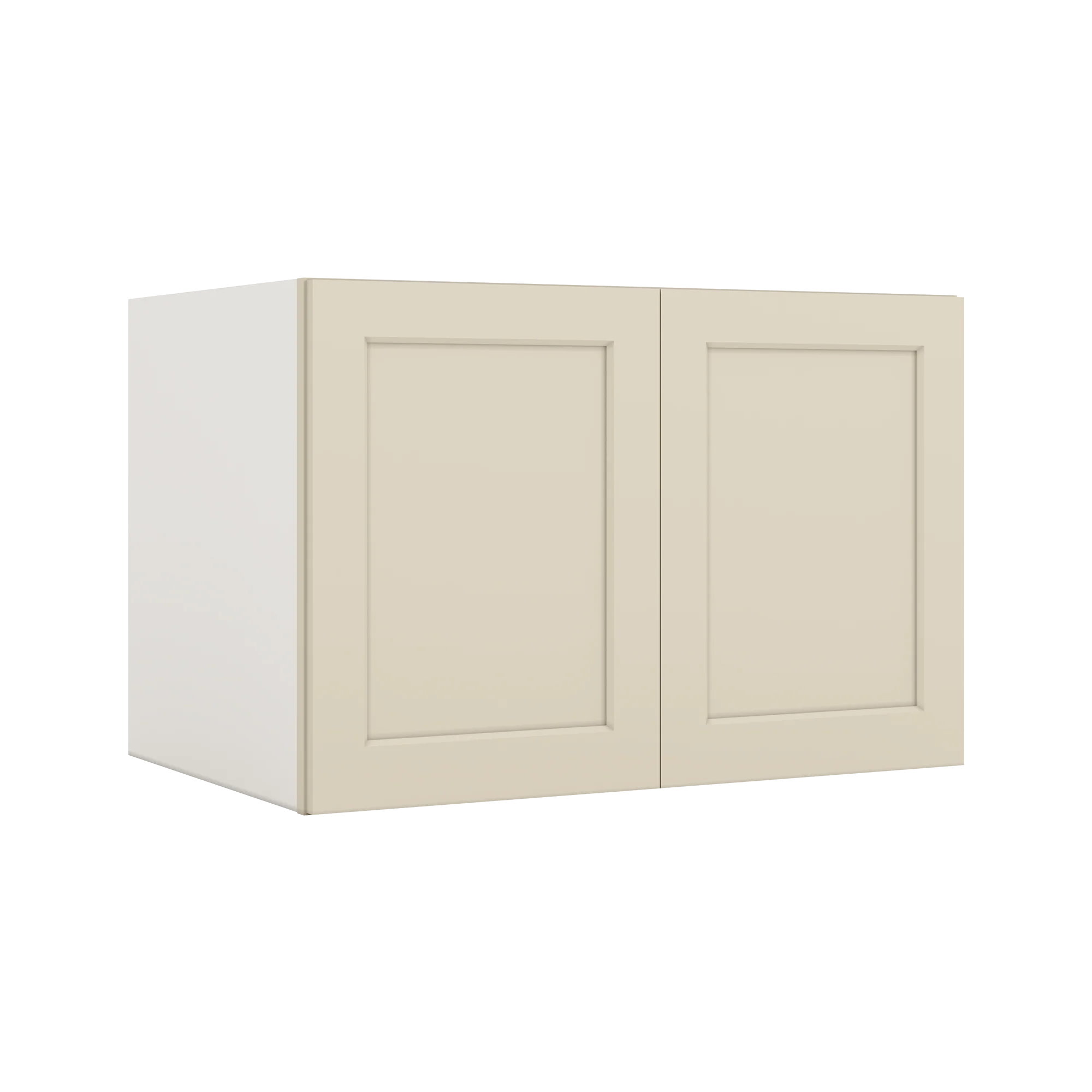 36" Wide 24" Deep Upper Manhattan Cream Shaker 1-1/4" Overlay Wall Cabinet - Double Door 12", 15", 18", 21", 24" - Image 9