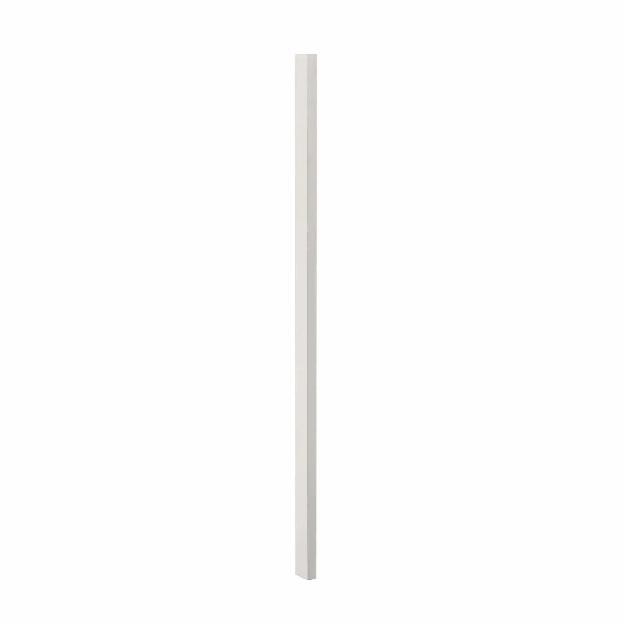 36" Wide 24" Deep Vintage White Inset Raised Panel Refrigerator Wall Cabinet - Double Door - Image 14