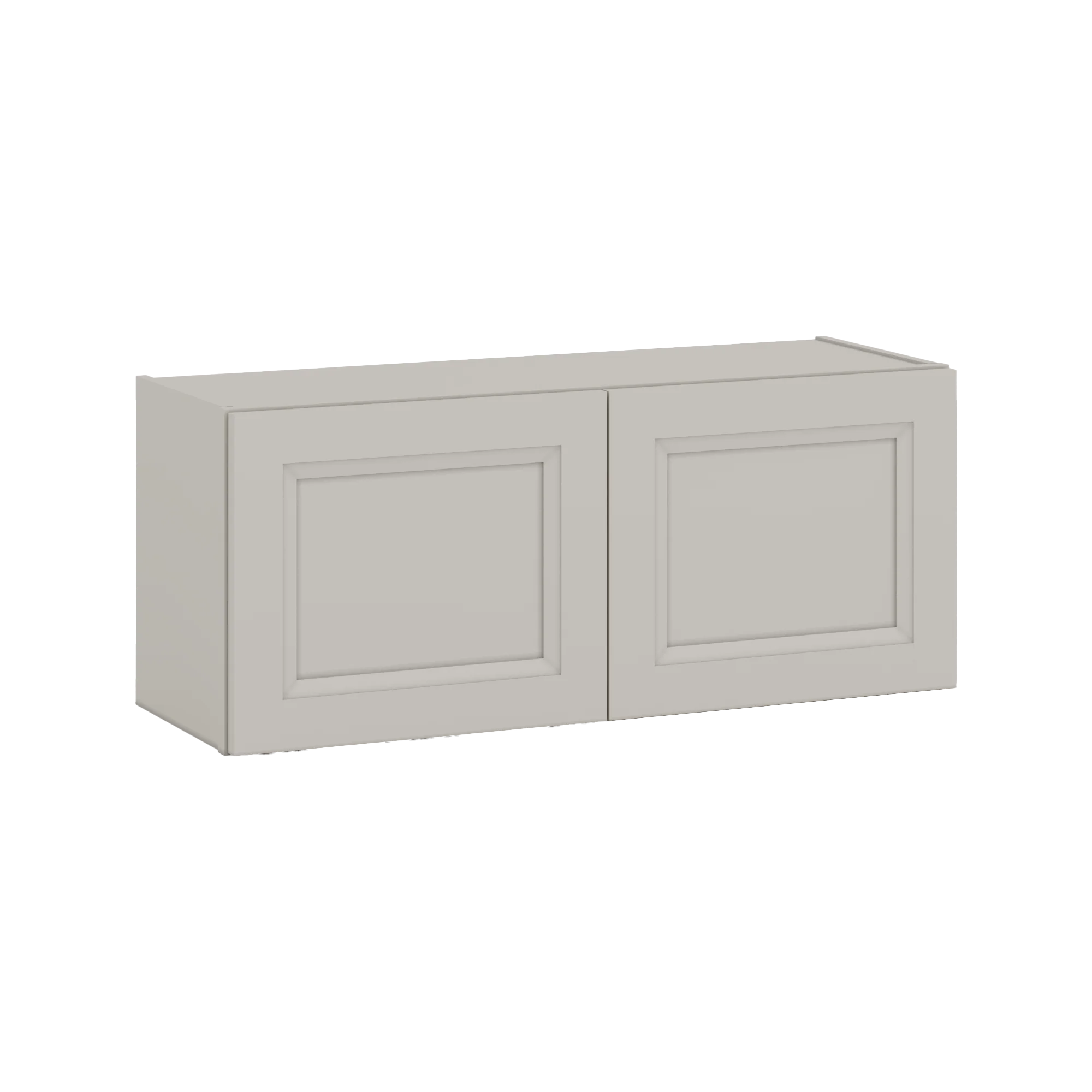 36" Wide by 12" Deep Bridge 27LGDS Laguna Gray Double Shaker Wall Cabinet - Double Door 12", 15", 18", 21", 24" Tall - Image 3