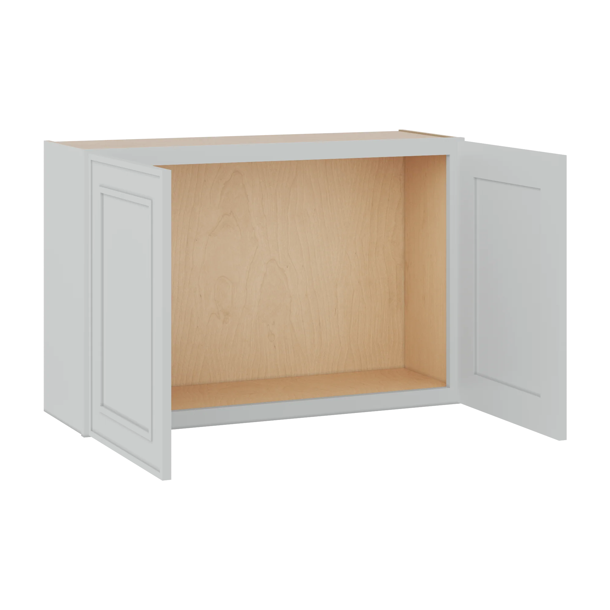 36" Wide Double Door 12", 15", 18", 21" & 24" Tall & 12" Deep White Elegant Oak Craftsman Shaker Wall Cabinet - Image 10