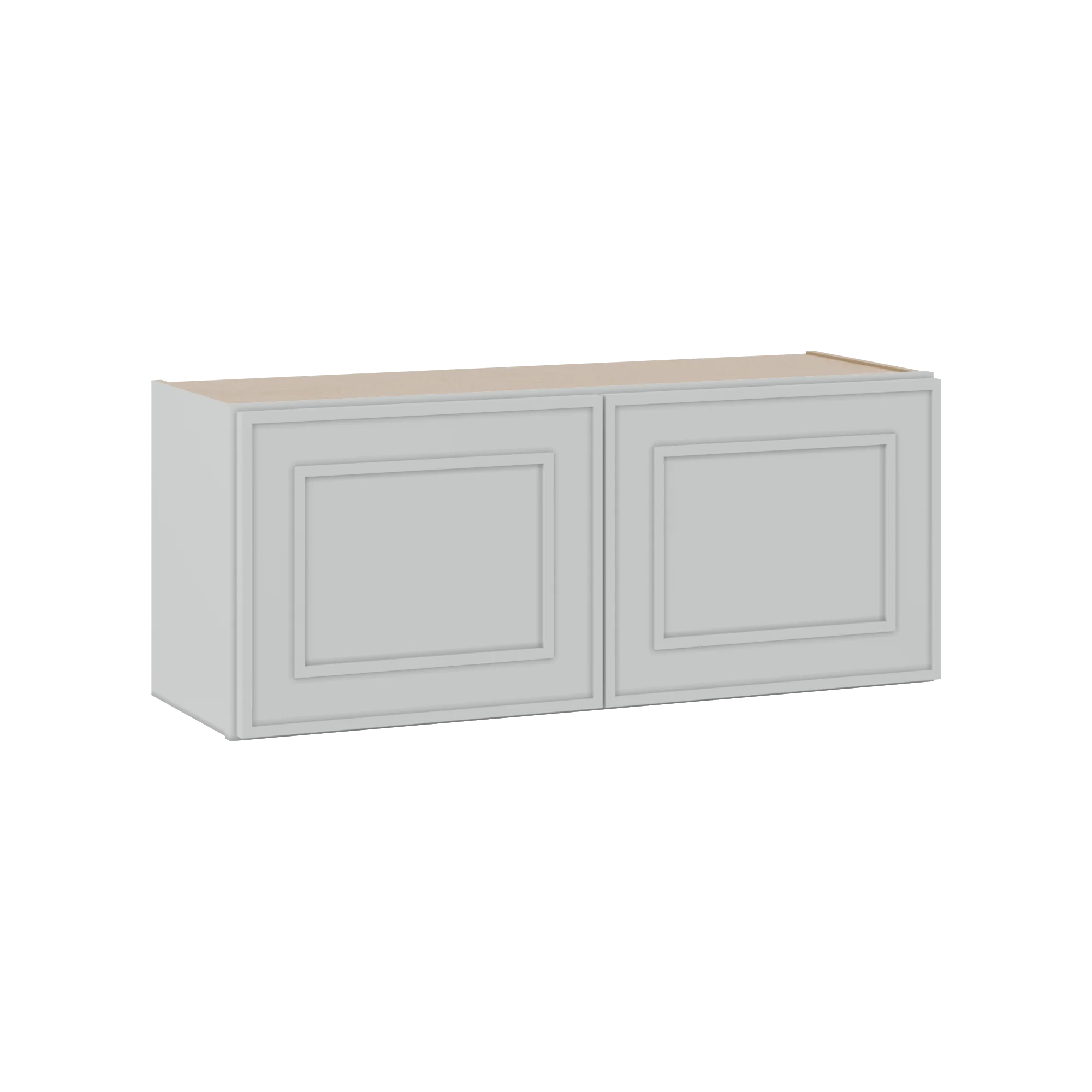 36" Wide Double Door 12", 15", 18", 21" & 24" Tall & 12" Deep White Elegant Oak Craftsman Shaker Wall Cabinet - Image 3