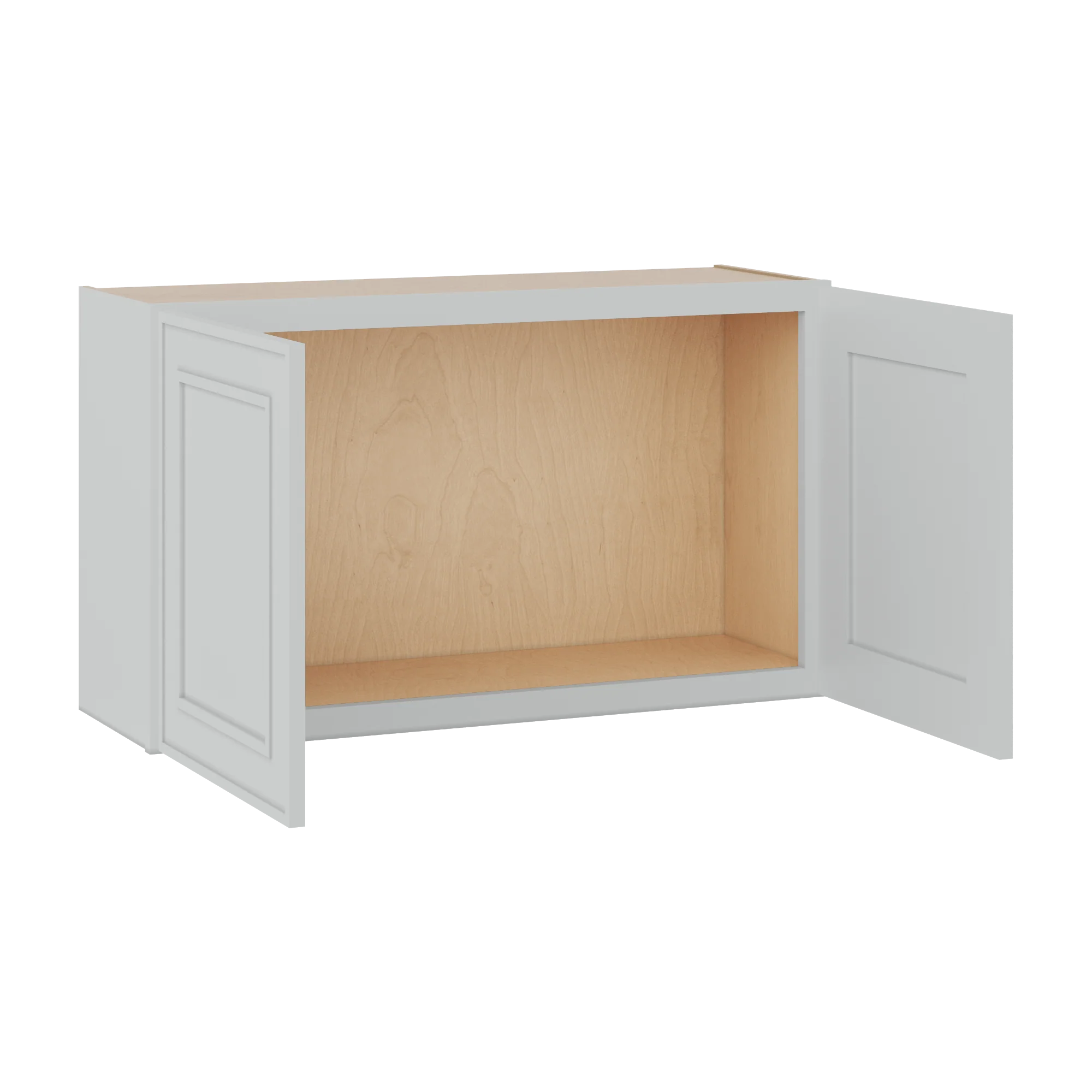 36" Wide Double Door 12", 15", 18", 21" & 24" Tall & 12" Deep White Elegant Oak Craftsman Shaker Wall Cabinet - Image 8