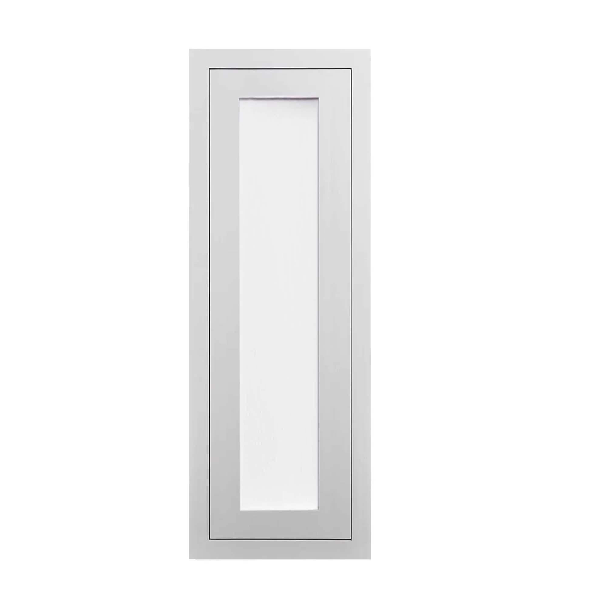 39" Tall Glass Ready Inset Shaker Wall Cabinet - Single Door 9", 12", 15", 18" & 21" - Image 3