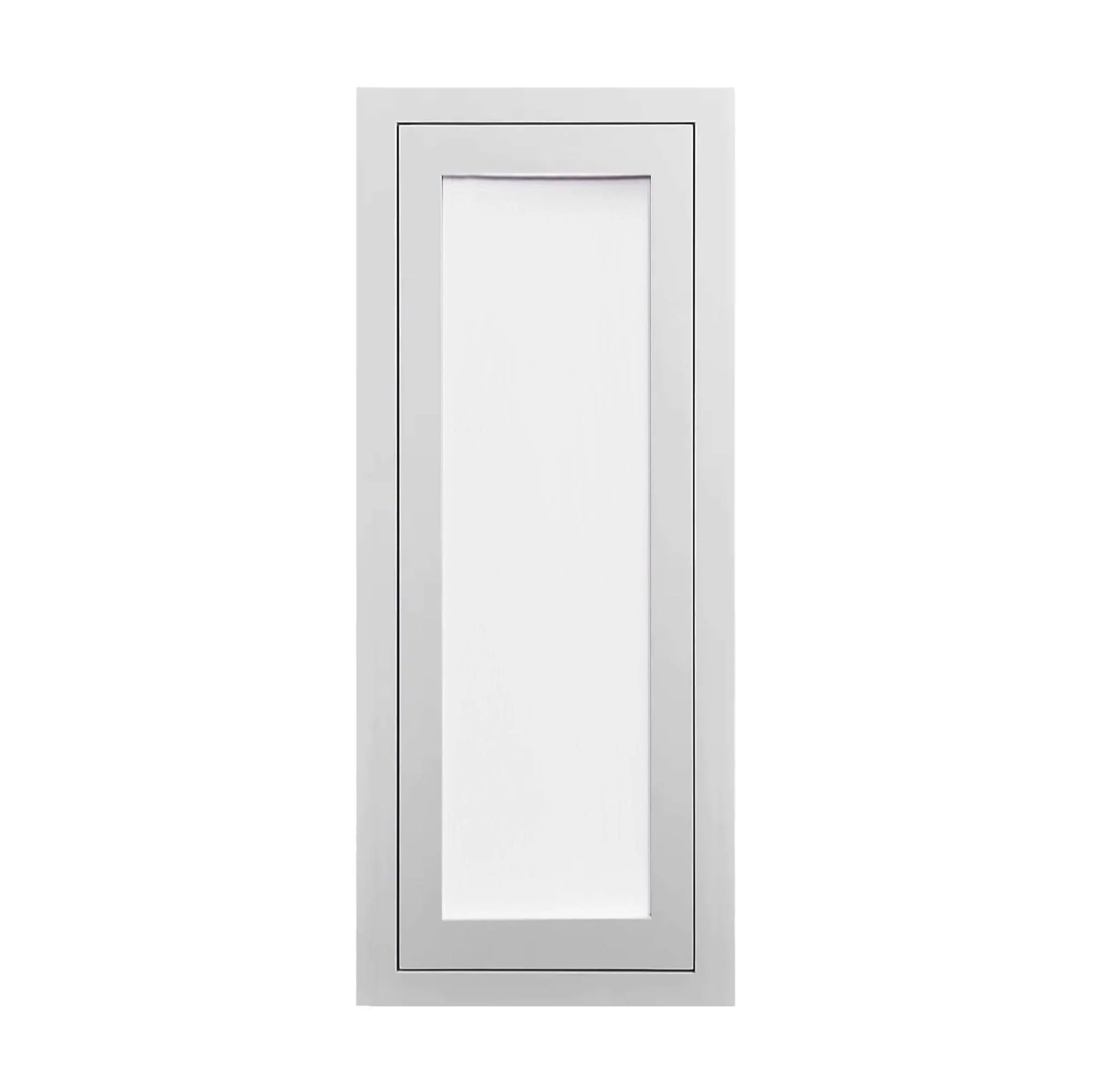 39" Tall Glass Ready Inset Shaker Wall Cabinet - Single Door 9", 12", 15", 18" & 21" - Image 5