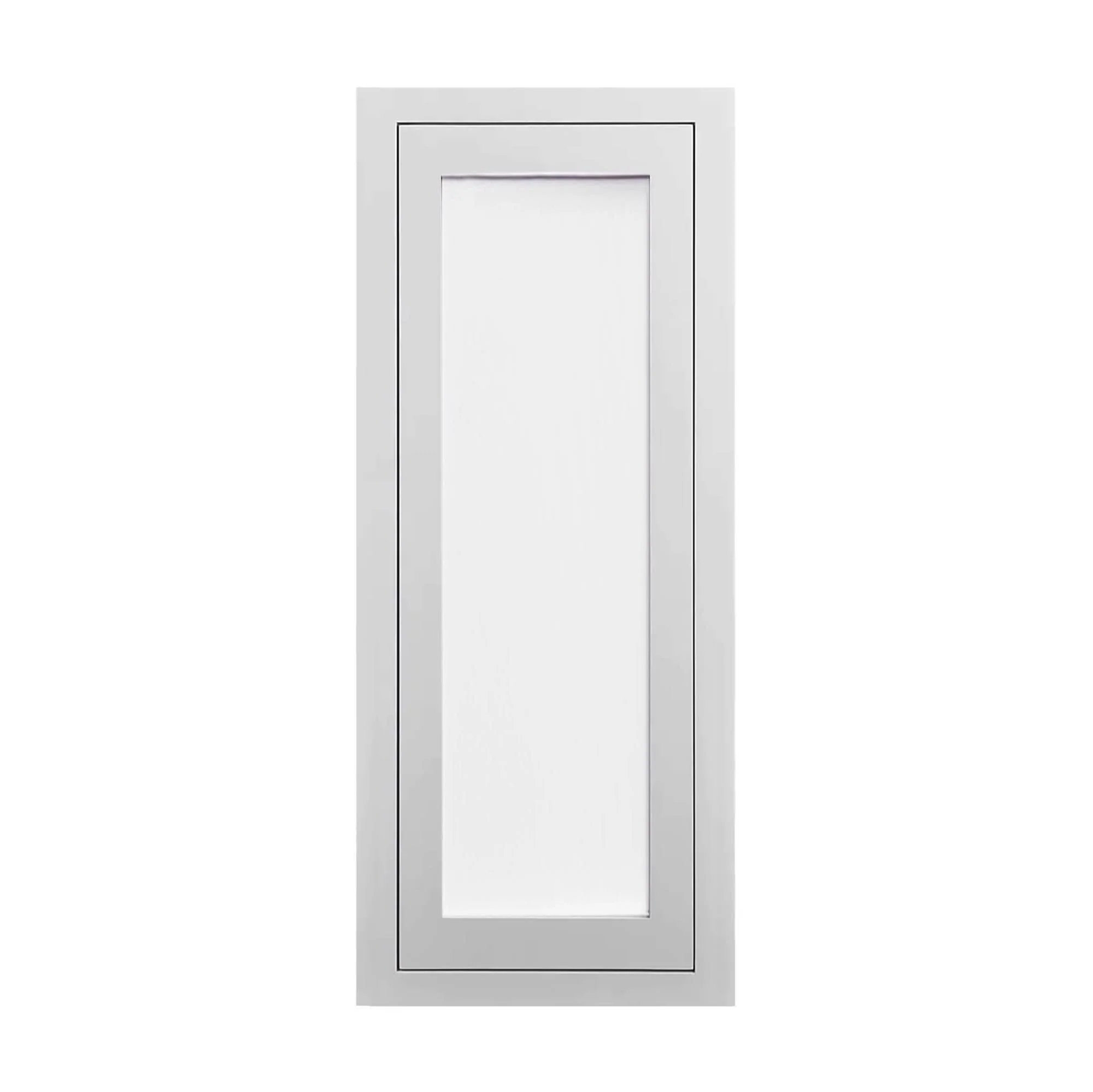 39" Tall Glass Ready Inset Shaker Wall Cabinet - Single Door 9", 12", 15", 18" & 21" - Image 7