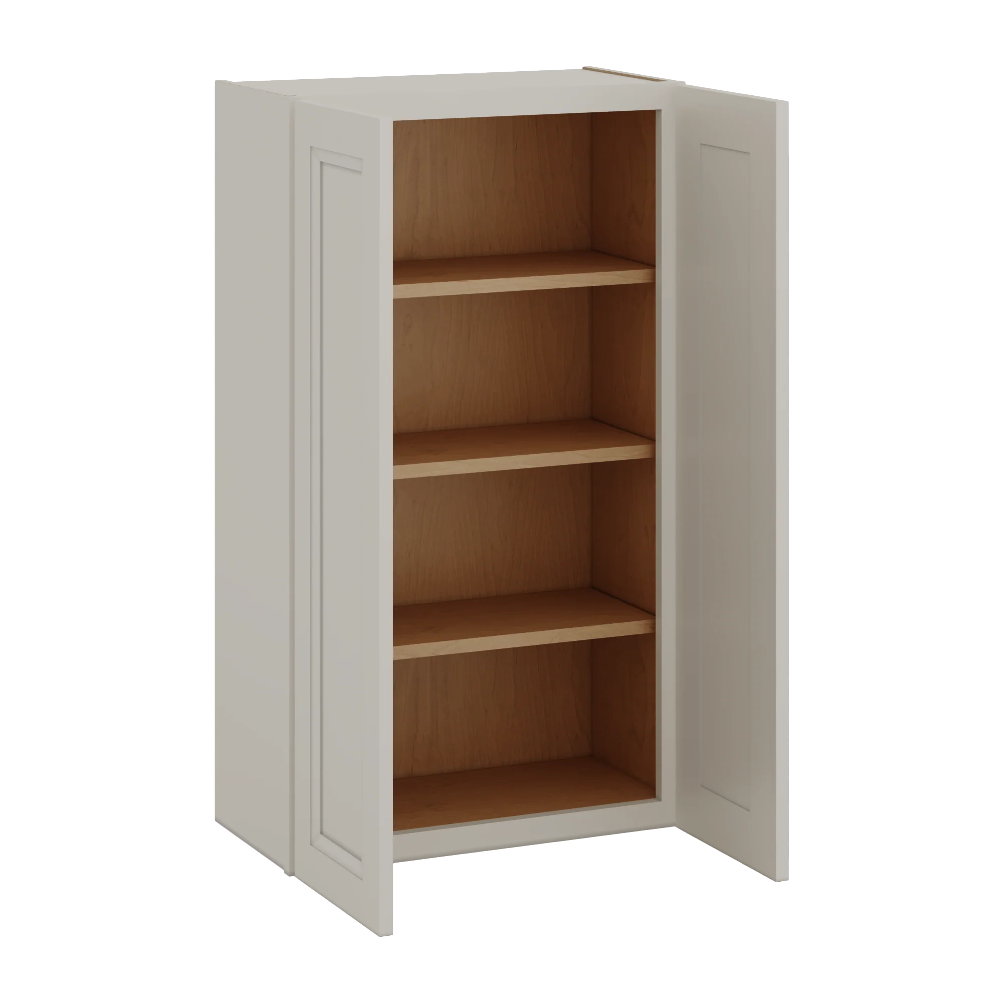 42" Tall Cinder Double Shaker Wall Cabinet - Double Door 24", 27", 30", 33", 36" - Image 2