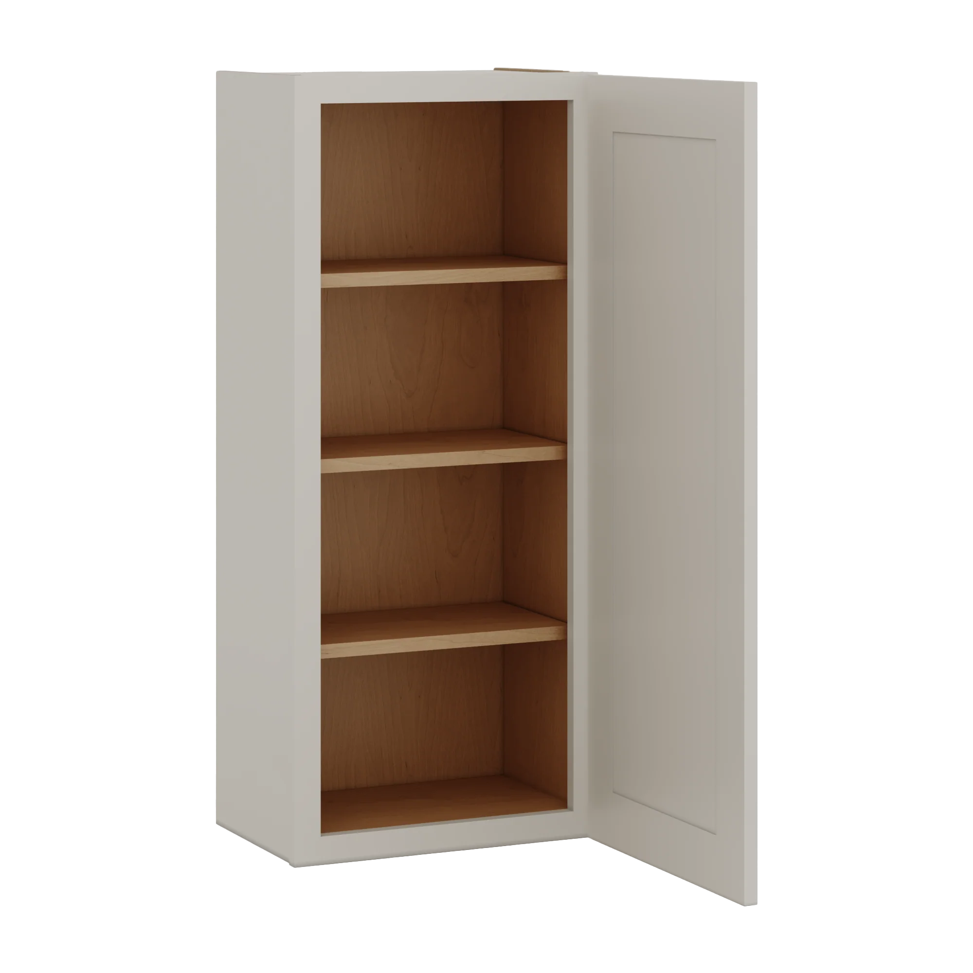 42" Tall Cinder Double Shaker Wall Cabinet - Single Door 9", 12", 15", 18", 21" - Image 8