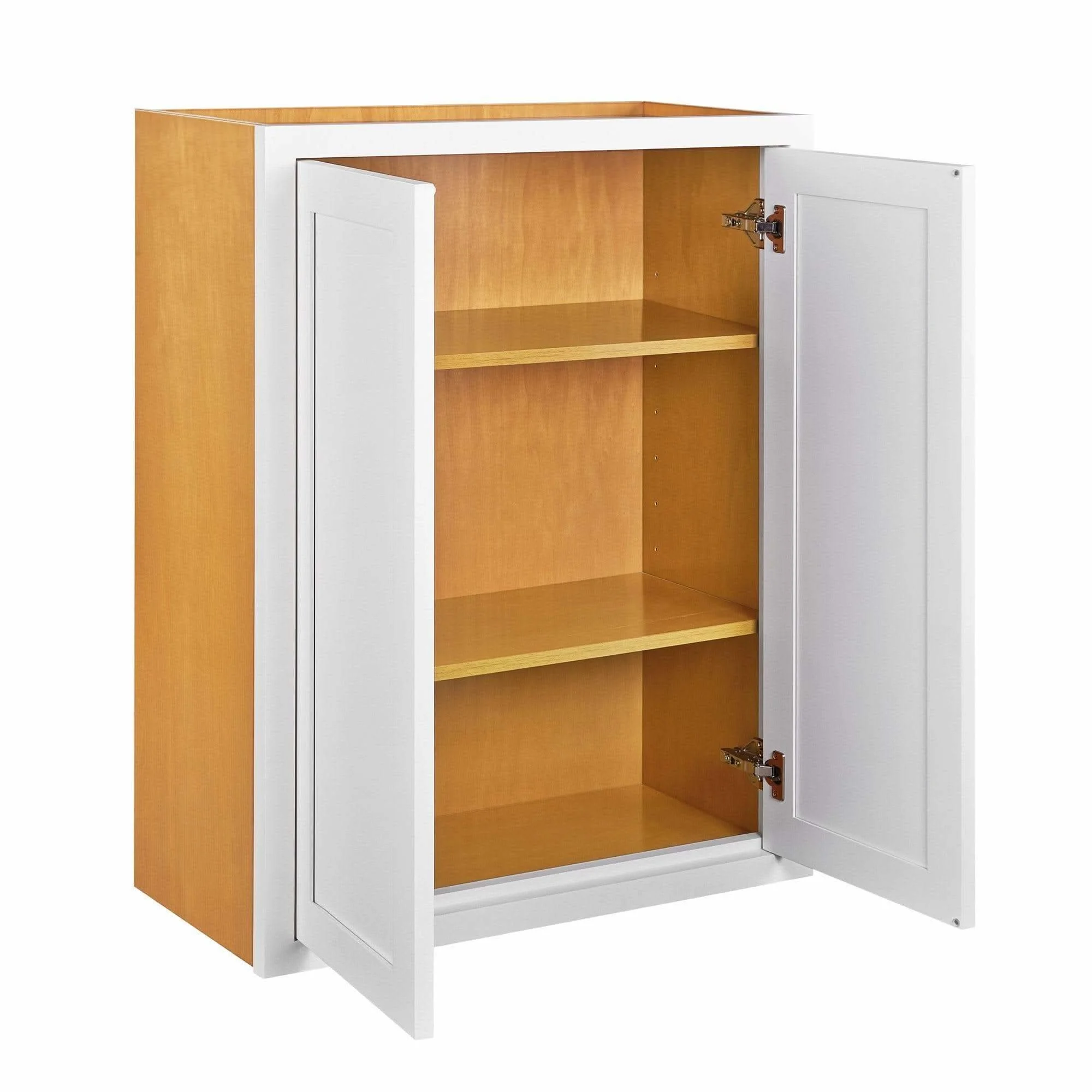 42" Tall Wall Cabinet - Double Door 24", 27", 30", 33" & 36" Wide Custom Inset Shaker - Image 2