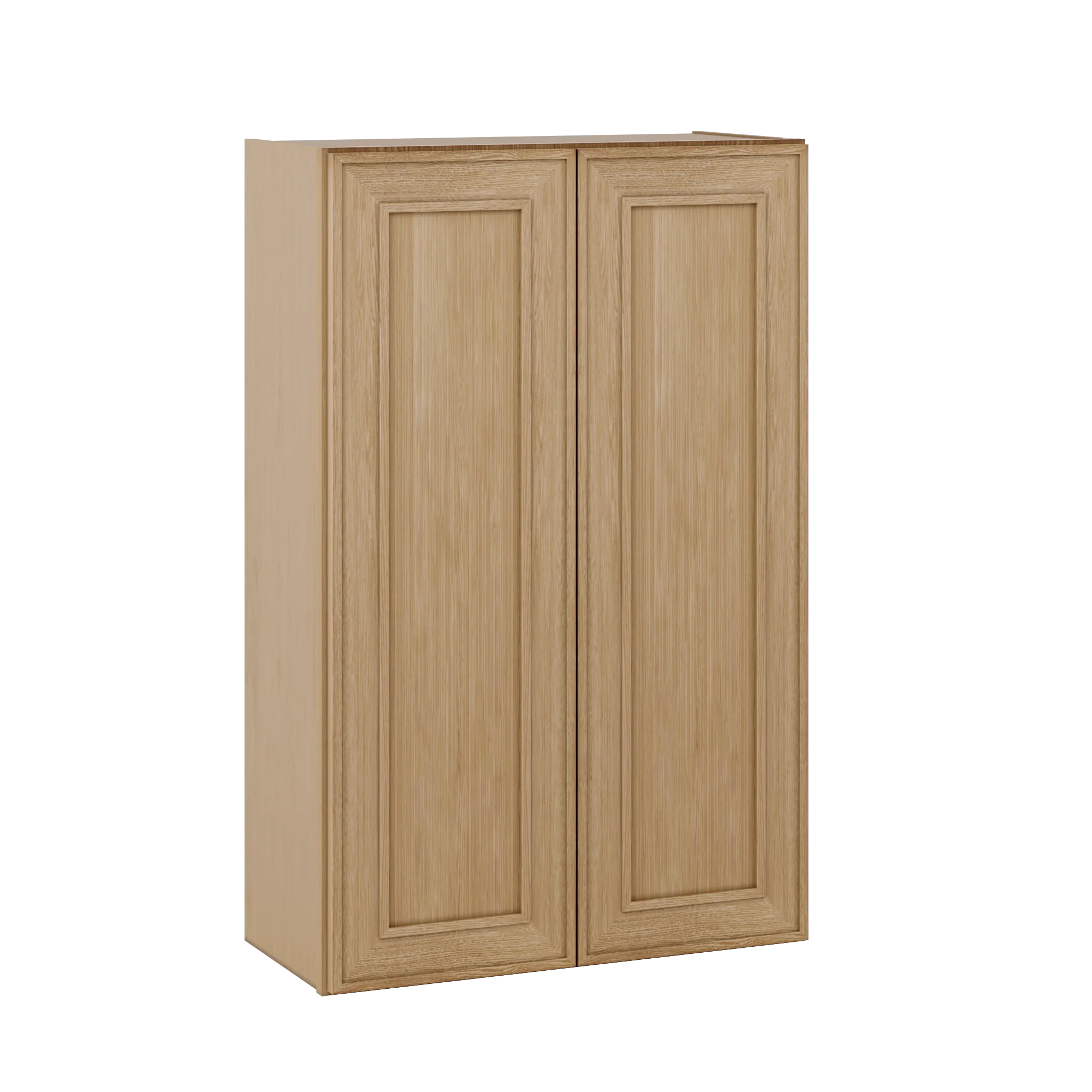 42" Tall Double Door 24", 27", 30", 33" & 36" Wide Elegant Oak Shaker Wall Cabinet - Image 3