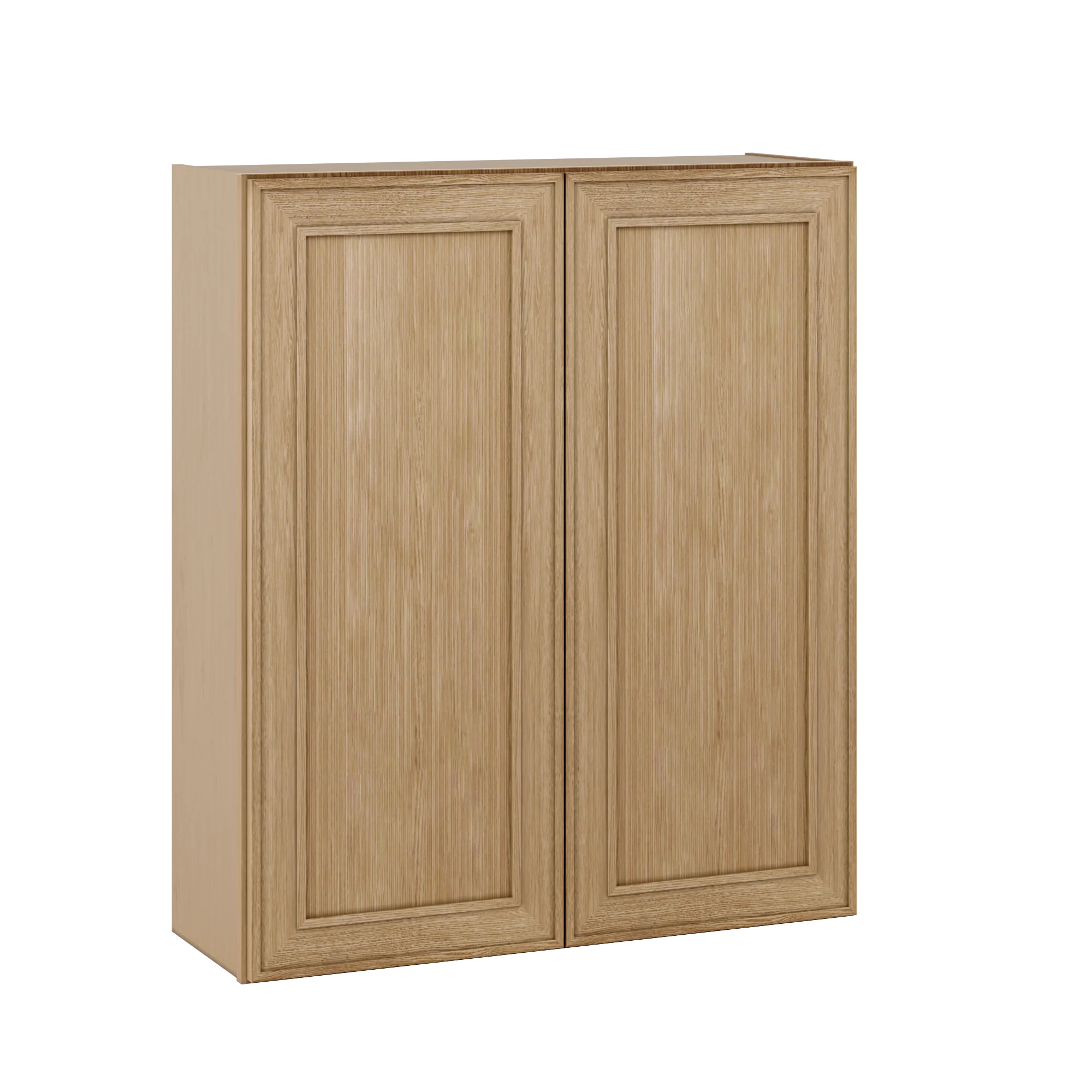 42" Tall Double Door 24", 27", 30", 33" & 36" Wide Elegant Oak Shaker Wall Cabinet - Image 9