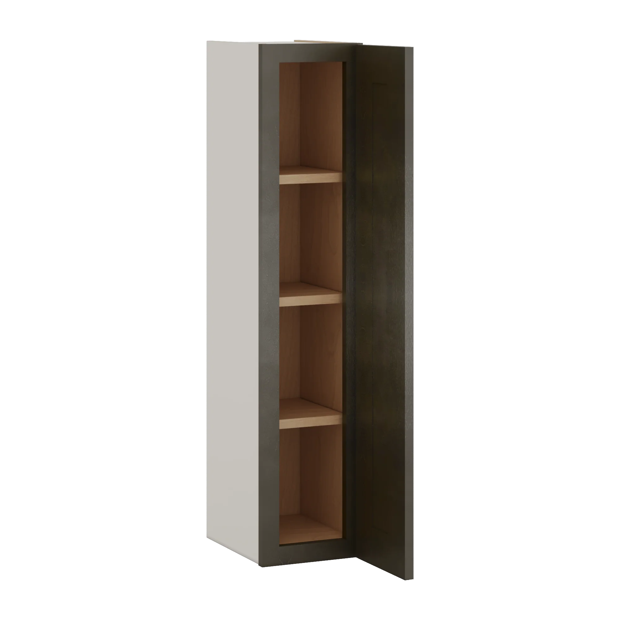 42" Tall Huntington Cinder Double Shaker Wall Cabinet - Single Door 9", 12", 15", 18", 21" - Image 2