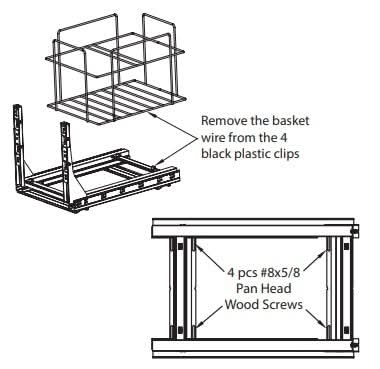 50qt Wire Double Trashcan Pullout with Soft-close Slides - Image 2