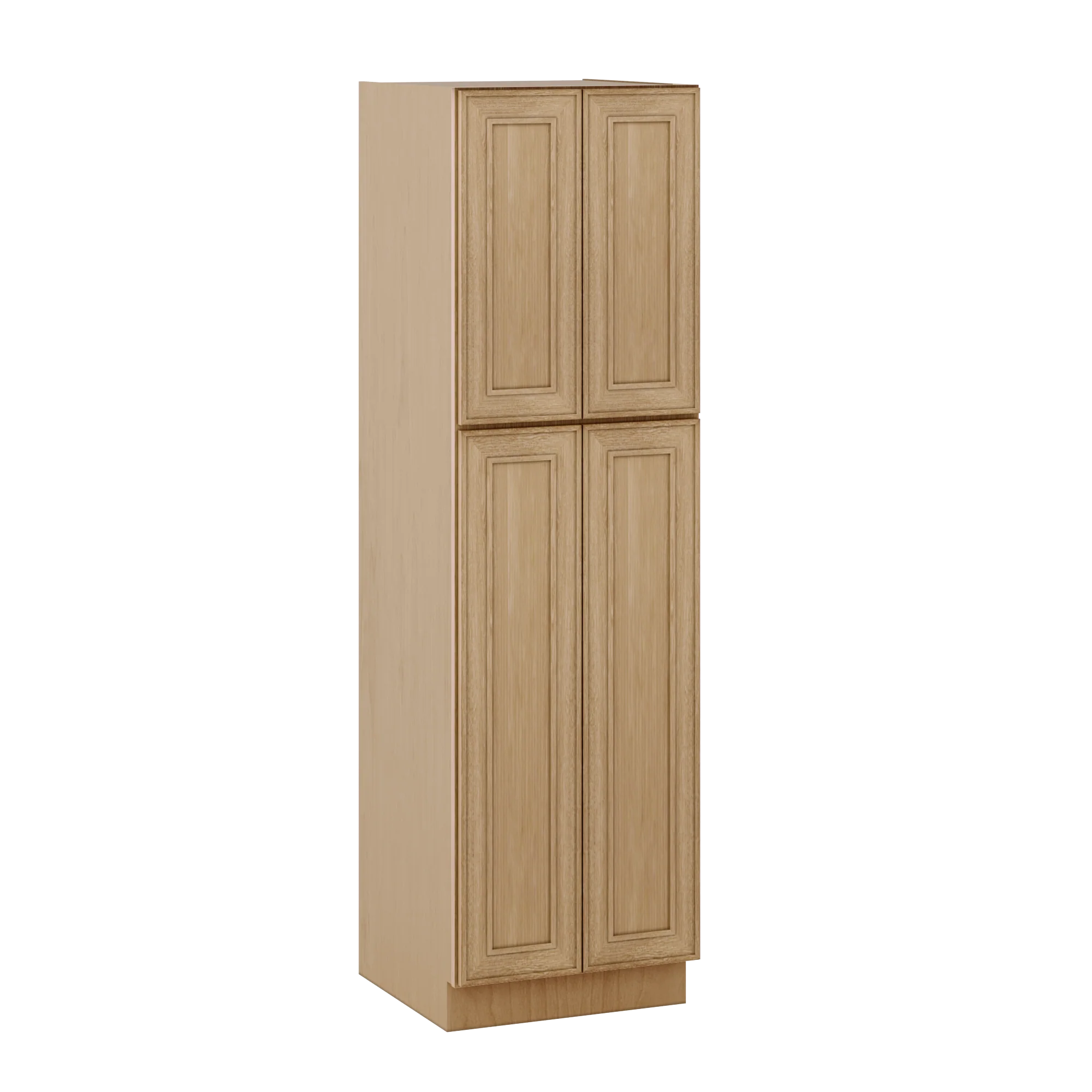 84" Tall Pantry 18", 24", 30" & 36" Wide Elegant Oak Craftsman Shaker 1-1/4" Overlay Cabinet - Image 3
