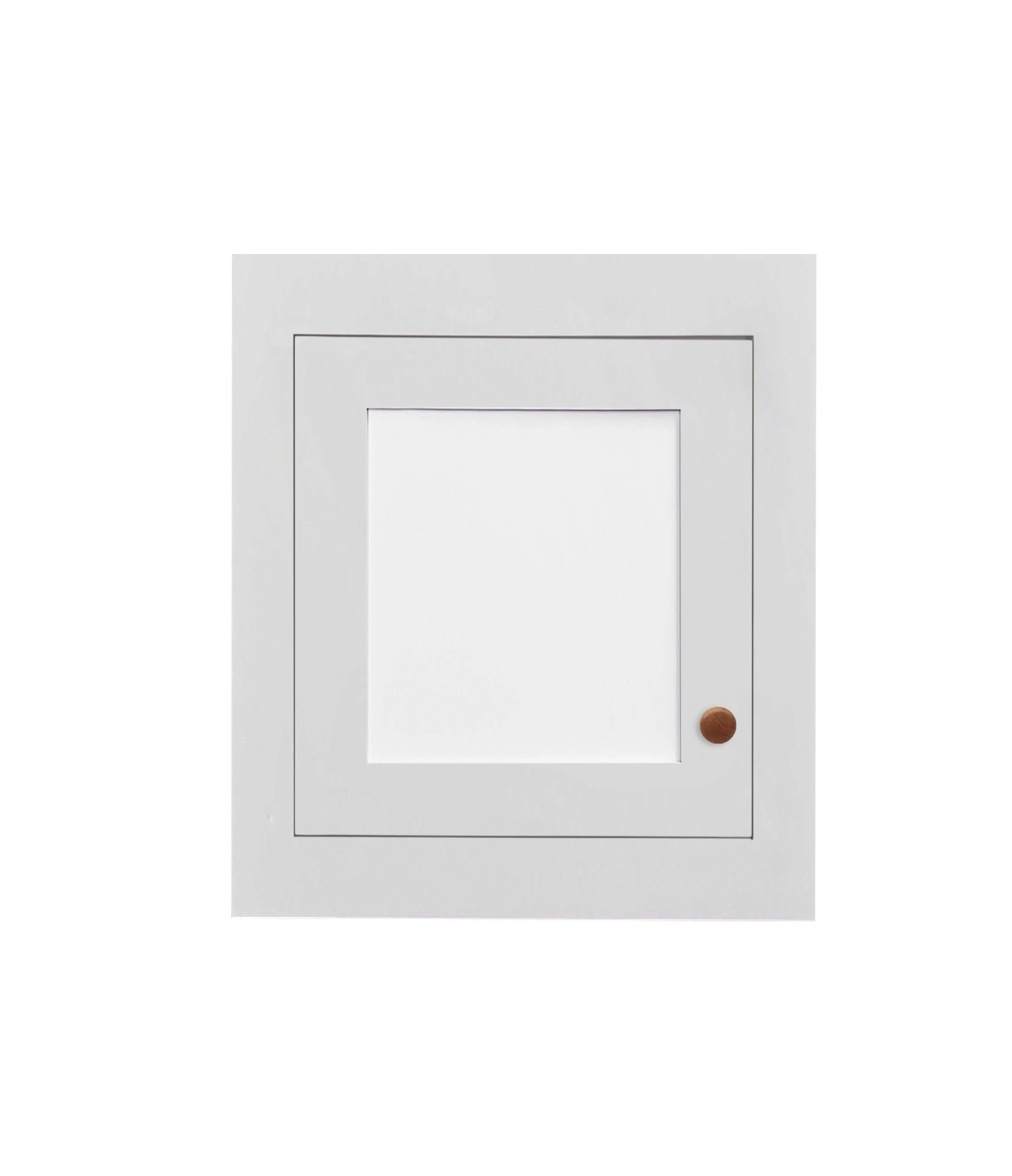 9" Wide Custom Glass Ready Inset Shaker Wall Cabinet - Single Door 9", 12", 15", 18", 21" & 24" Tall - Image 2