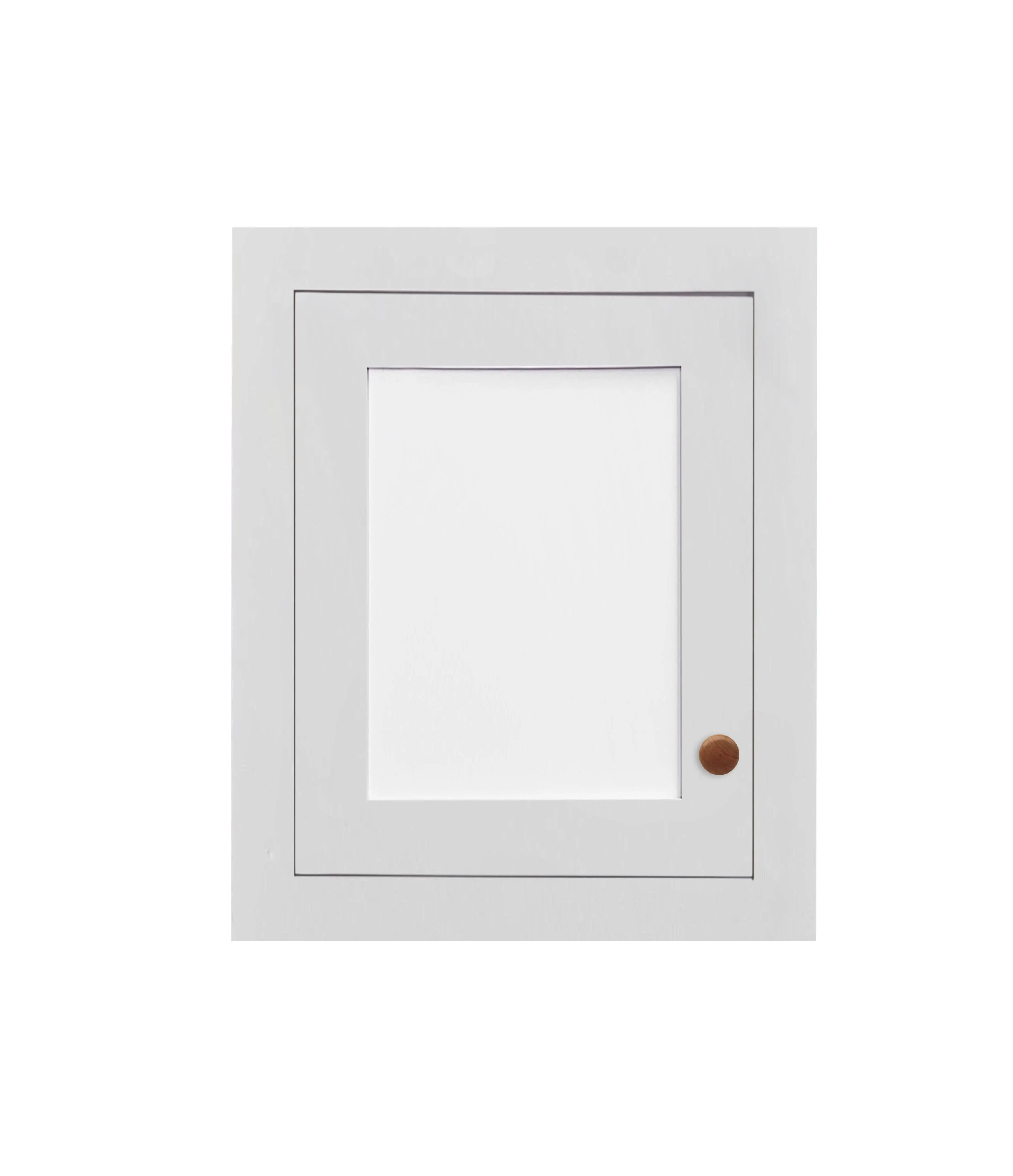 9" Wide Custom Glass Ready Inset Shaker Wall Cabinet - Single Door 9", 12", 15", 18", 21" & 24" Tall - Image 3