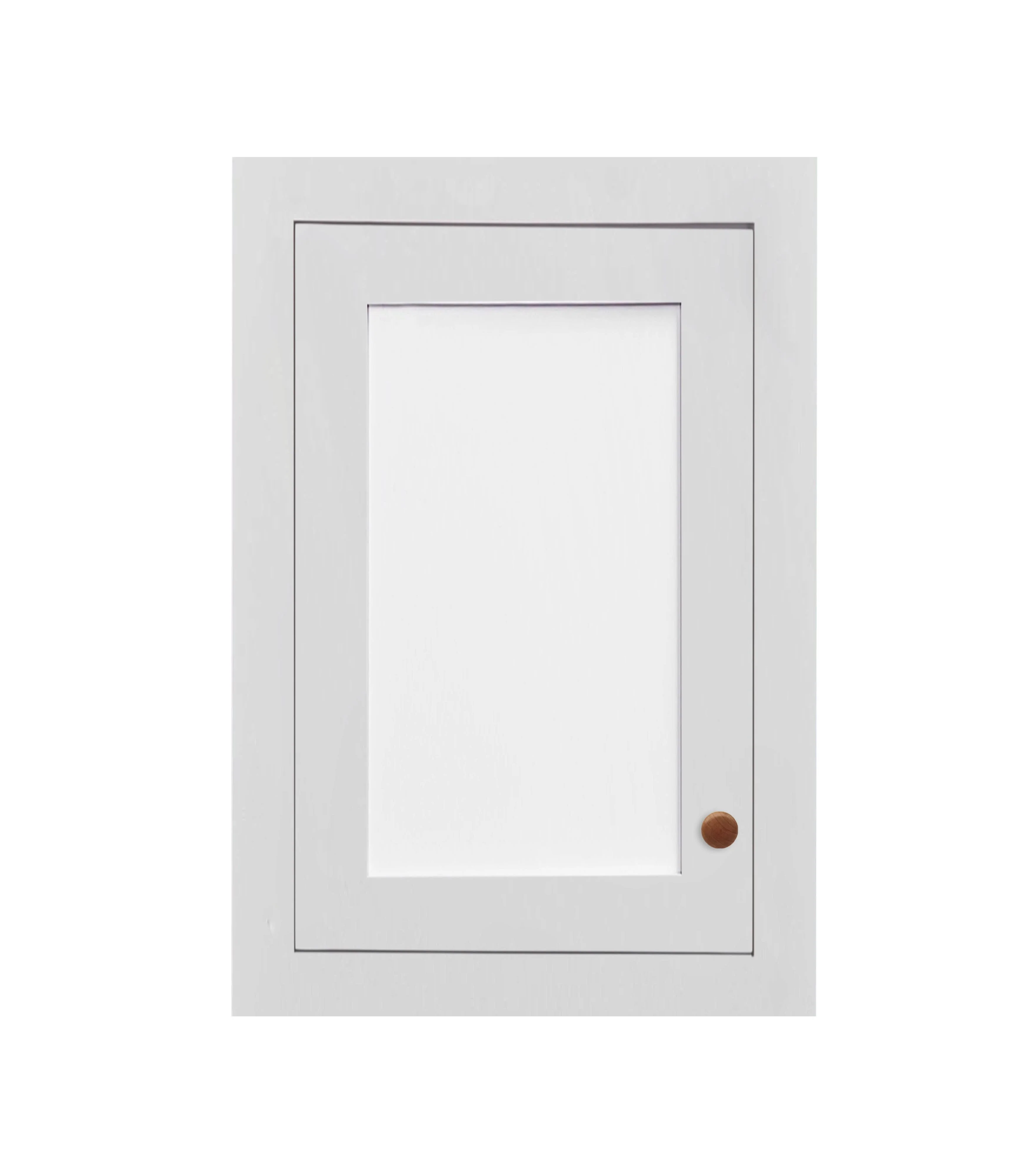 9" Wide Custom Glass Ready Inset Shaker Wall Cabinet - Single Door 9", 12", 15", 18", 21" & 24" Tall - Image 4