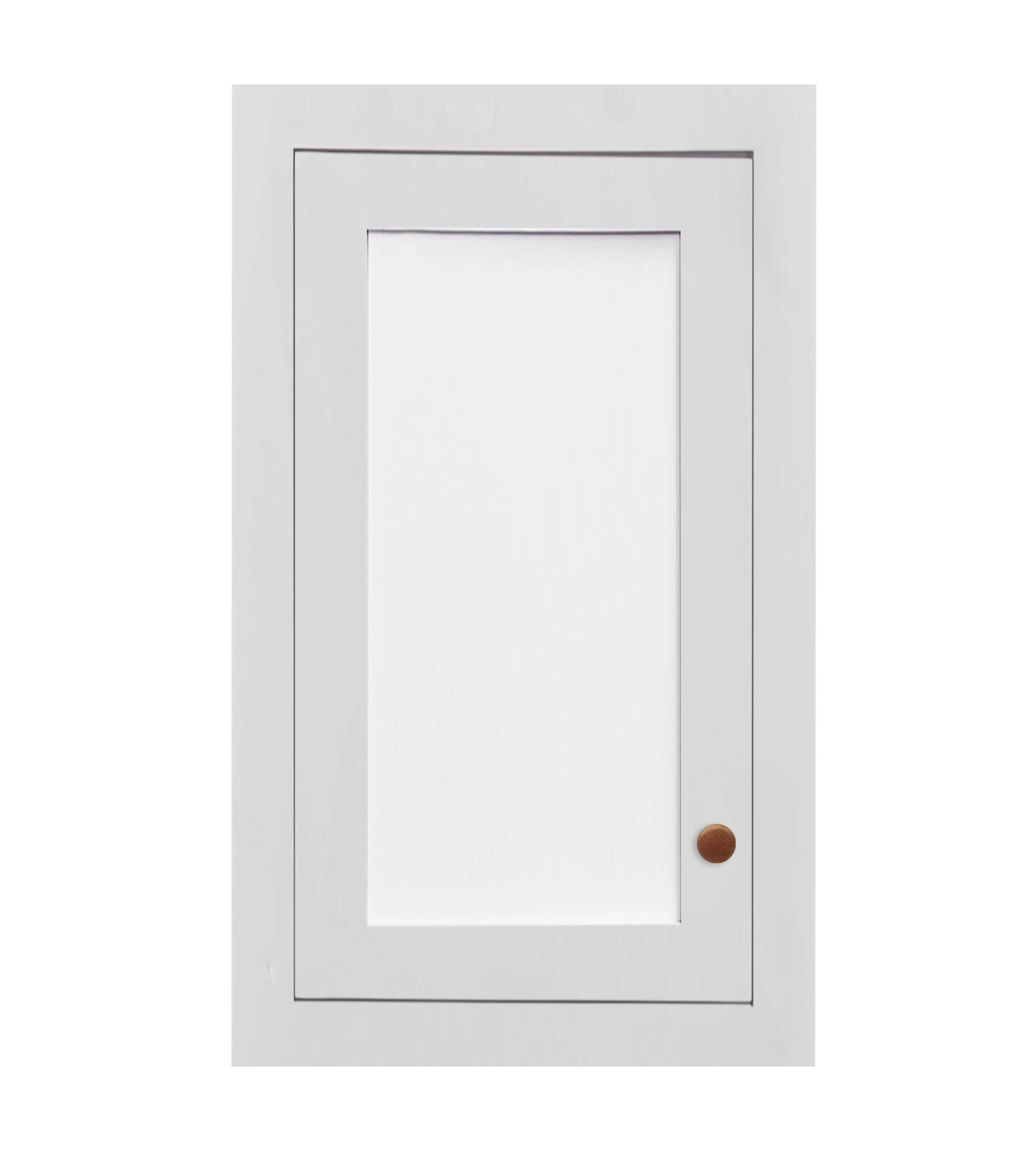 9" Wide Custom Glass Ready Inset Shaker Wall Cabinet - Single Door 9", 12", 15", 18", 21" & 24" Tall - Image 5