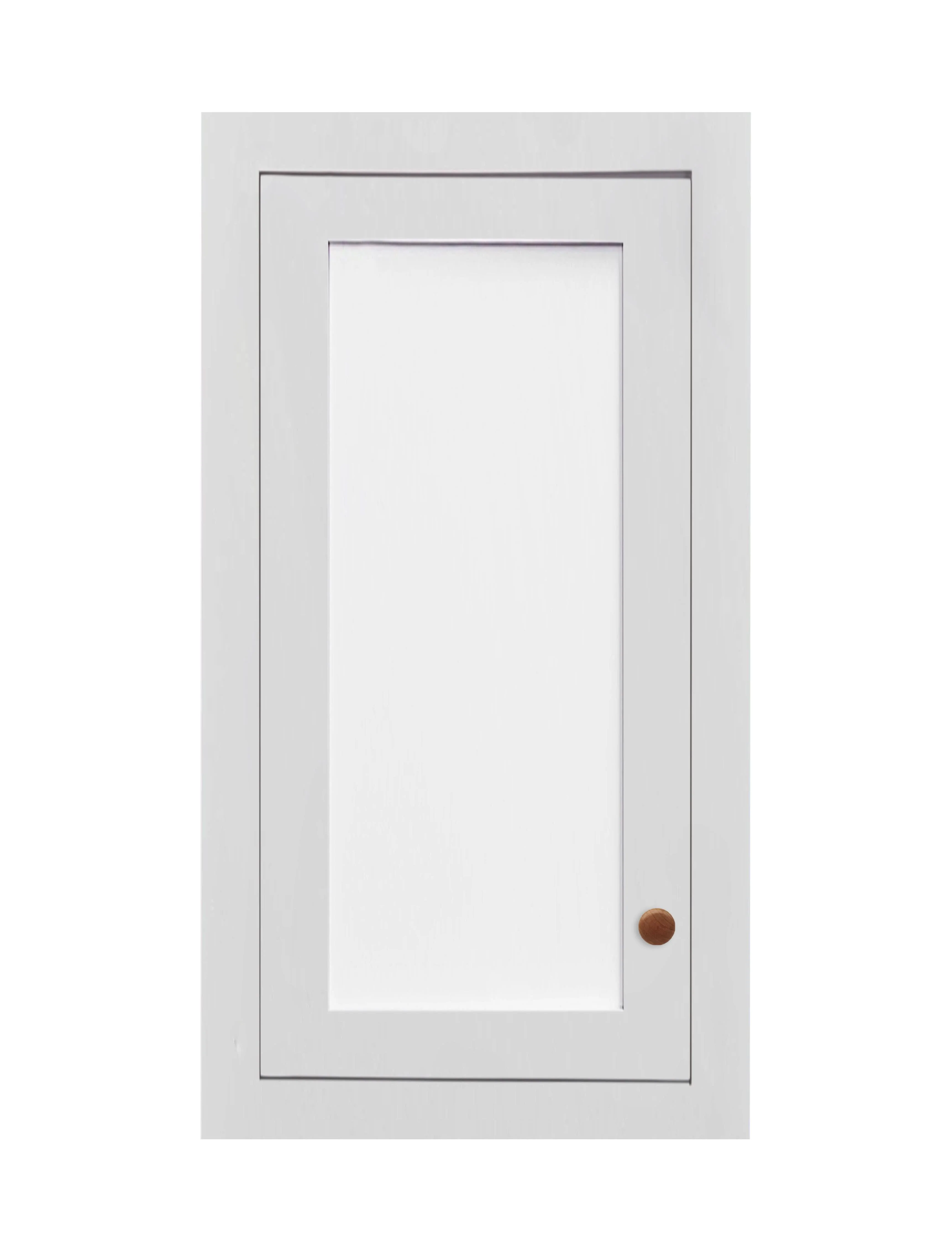 9" Wide Custom Glass Ready Inset Shaker Wall Cabinet - Single Door 9", 12", 15", 18", 21" & 24" Tall - Image 6